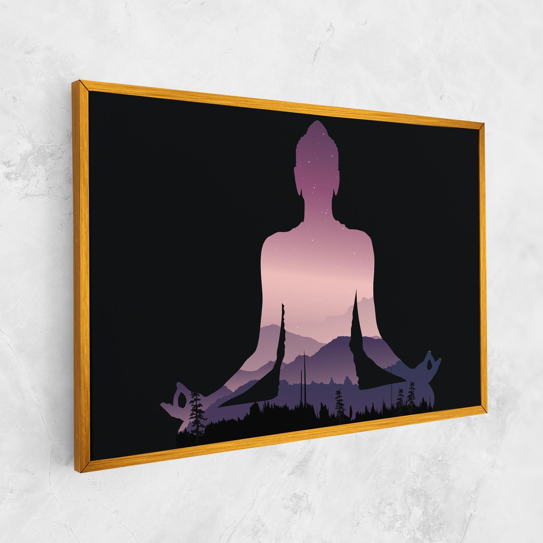 Картина на платно Forest Star Yoga mockup 1