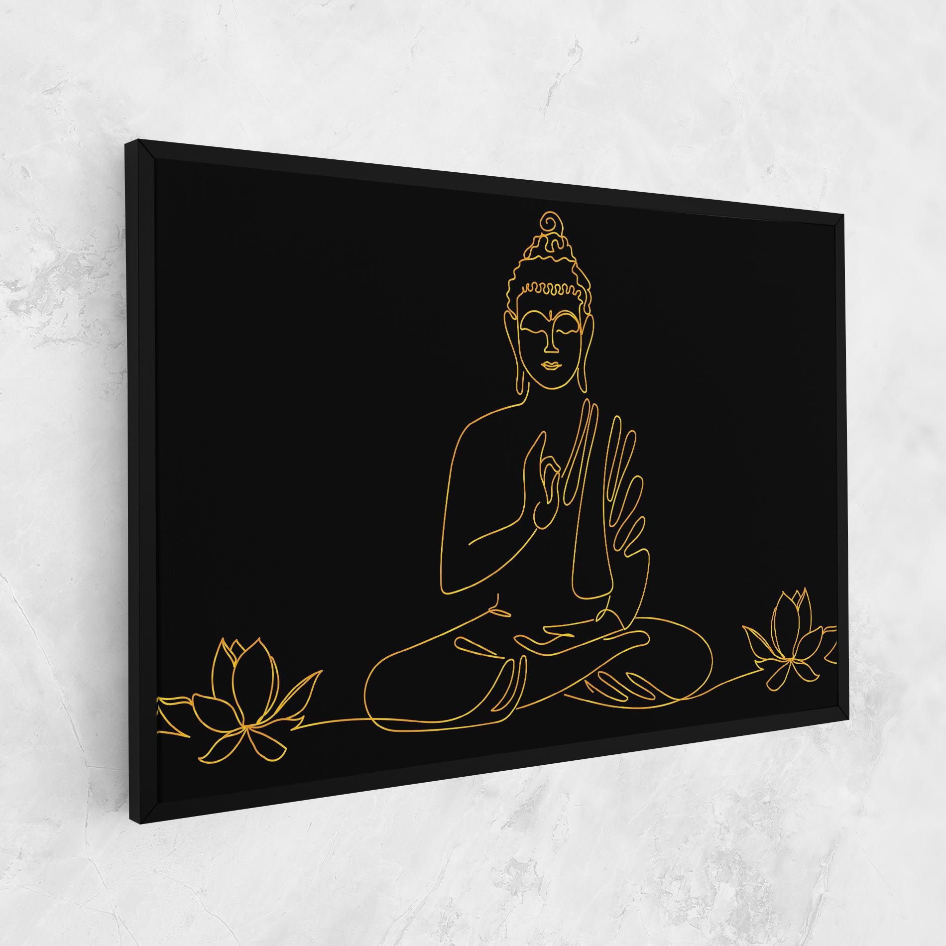 Buddha Gold Line mockup 1