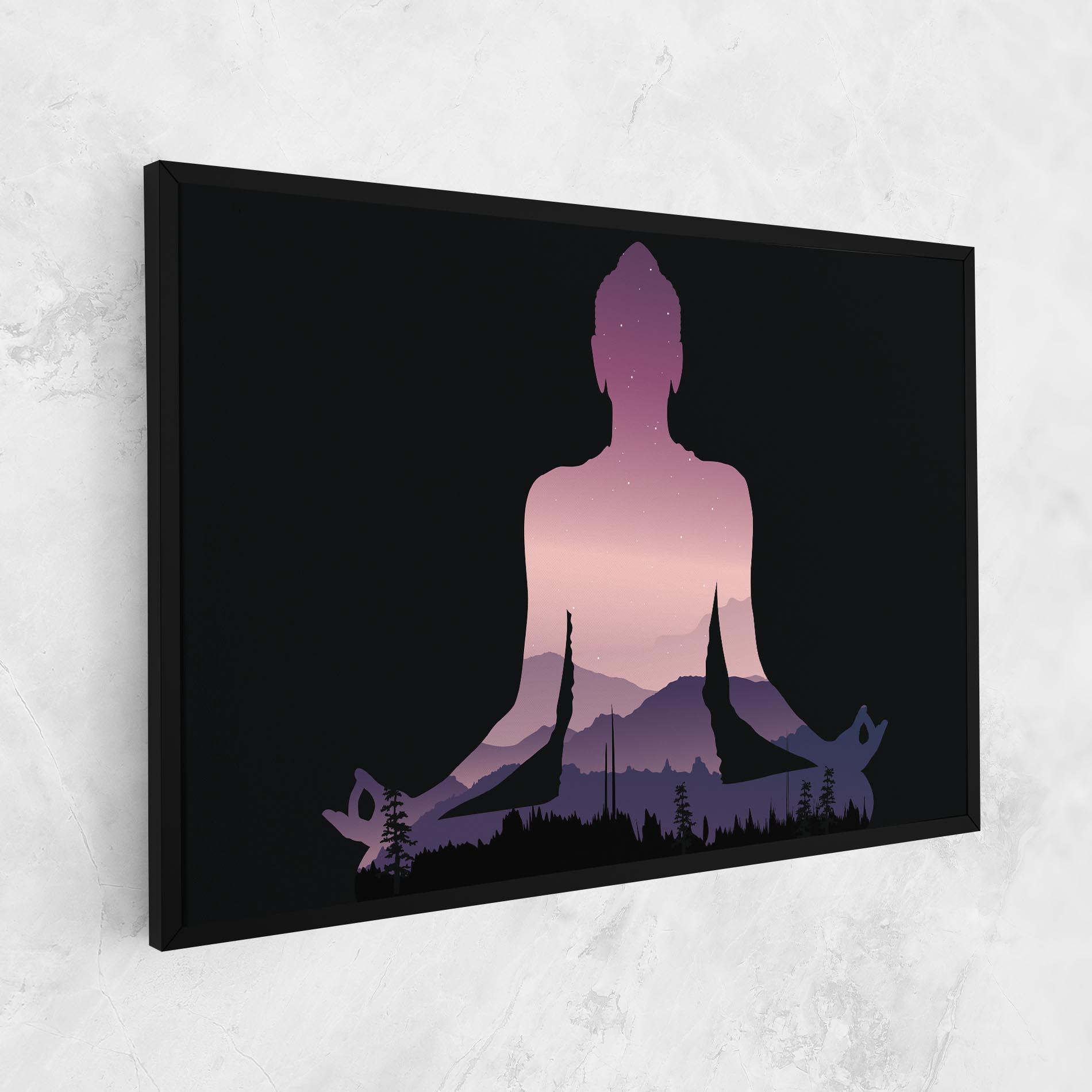 Картина на платно Forest Star Yoga mockup 1