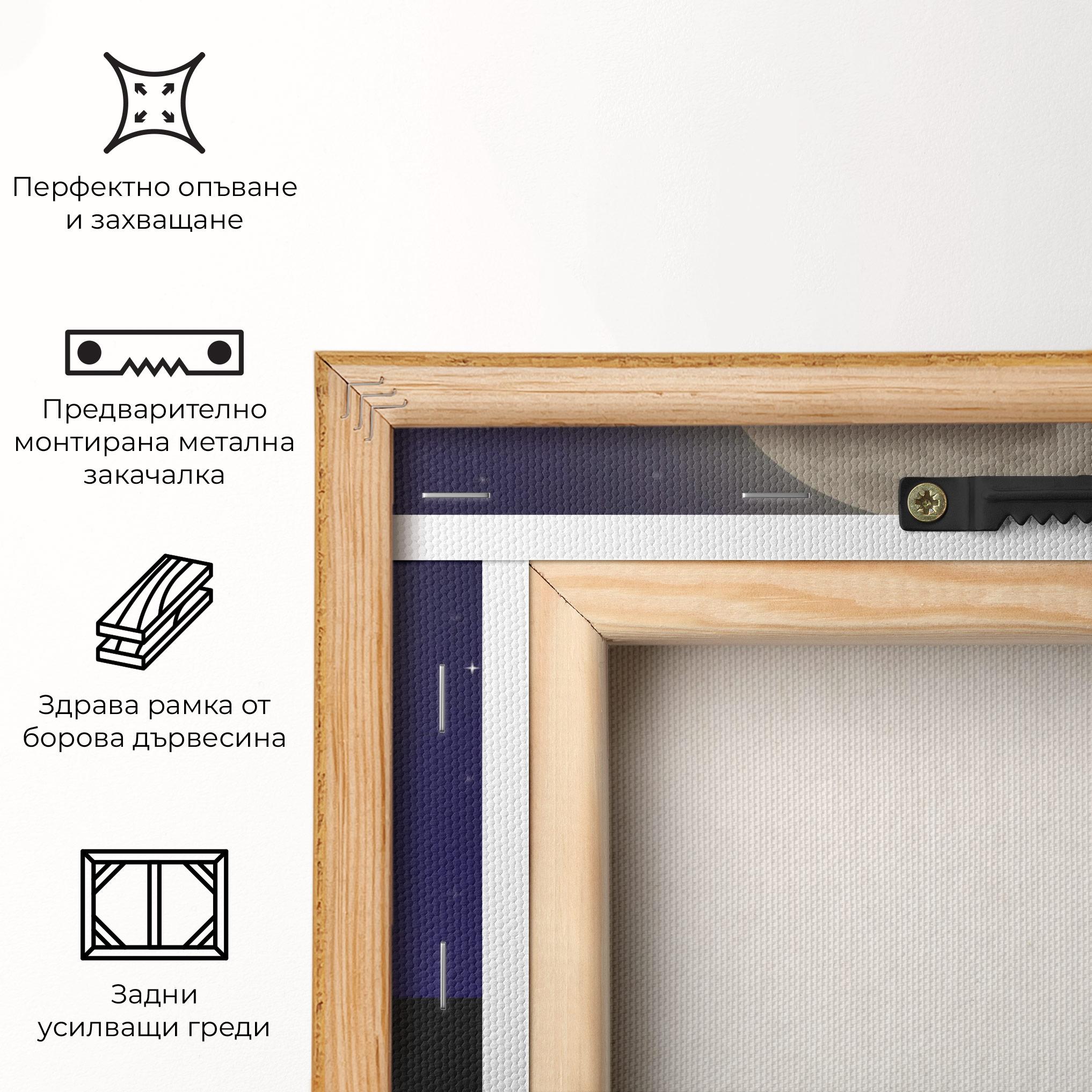 Картина на платно Full Moon Yoga mockup 5