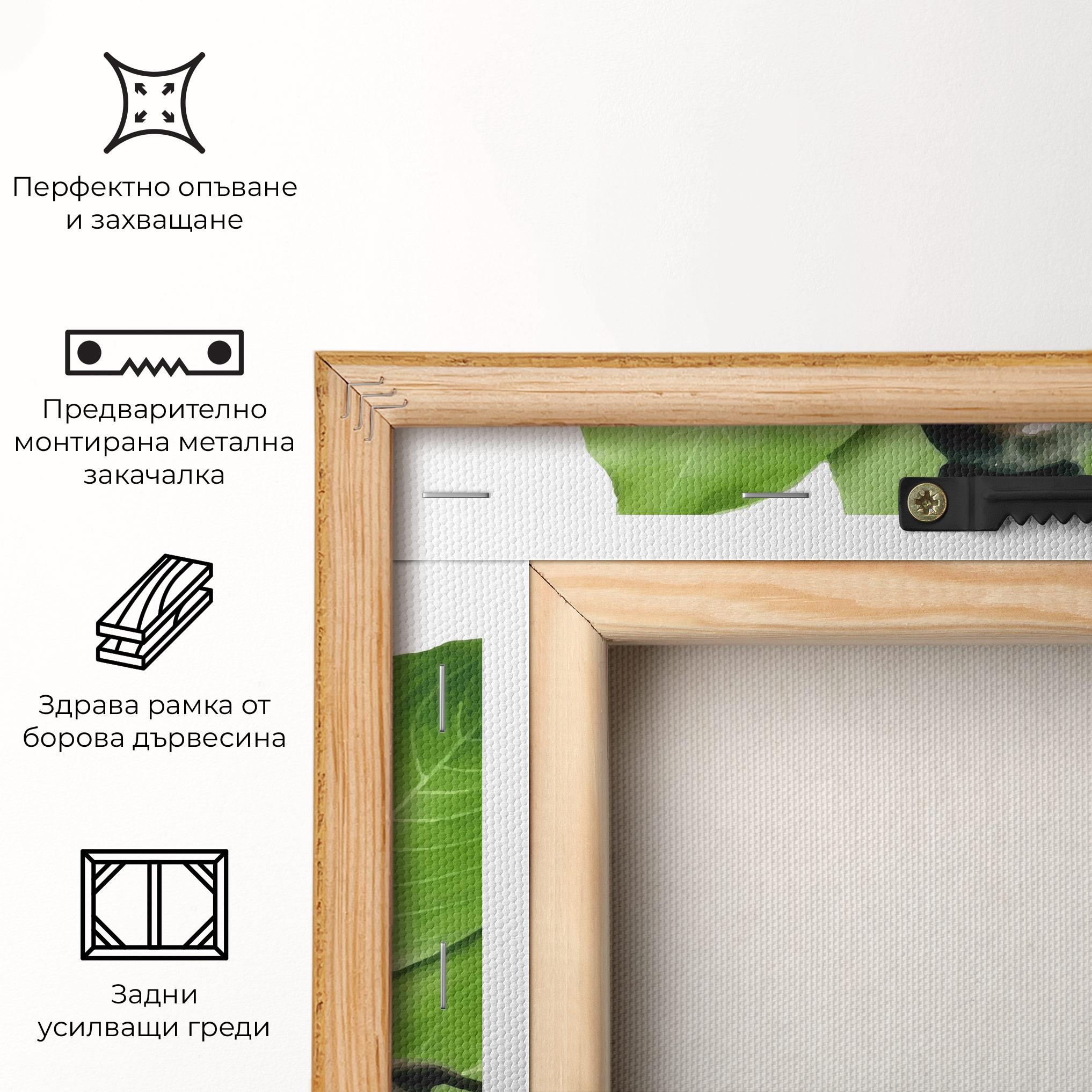 Картина на платно Leaf Yoga mockup 5