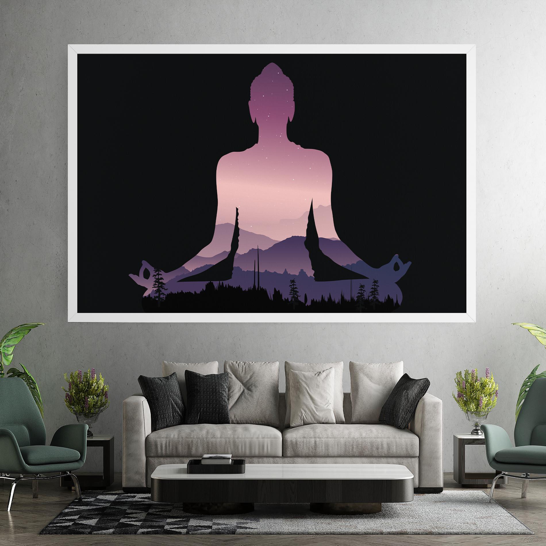 Картина на платно Forest Star Yoga mockup 7