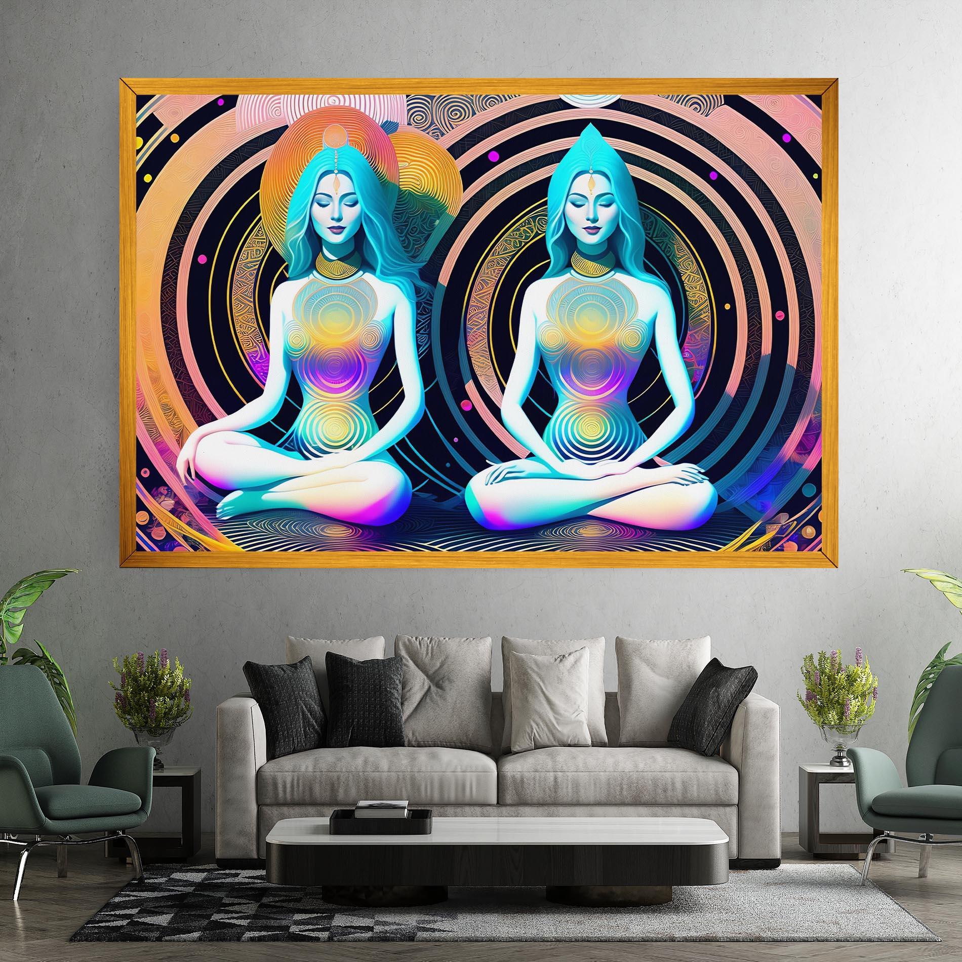 Картина на платно Clolorful Illustrations mockup 7