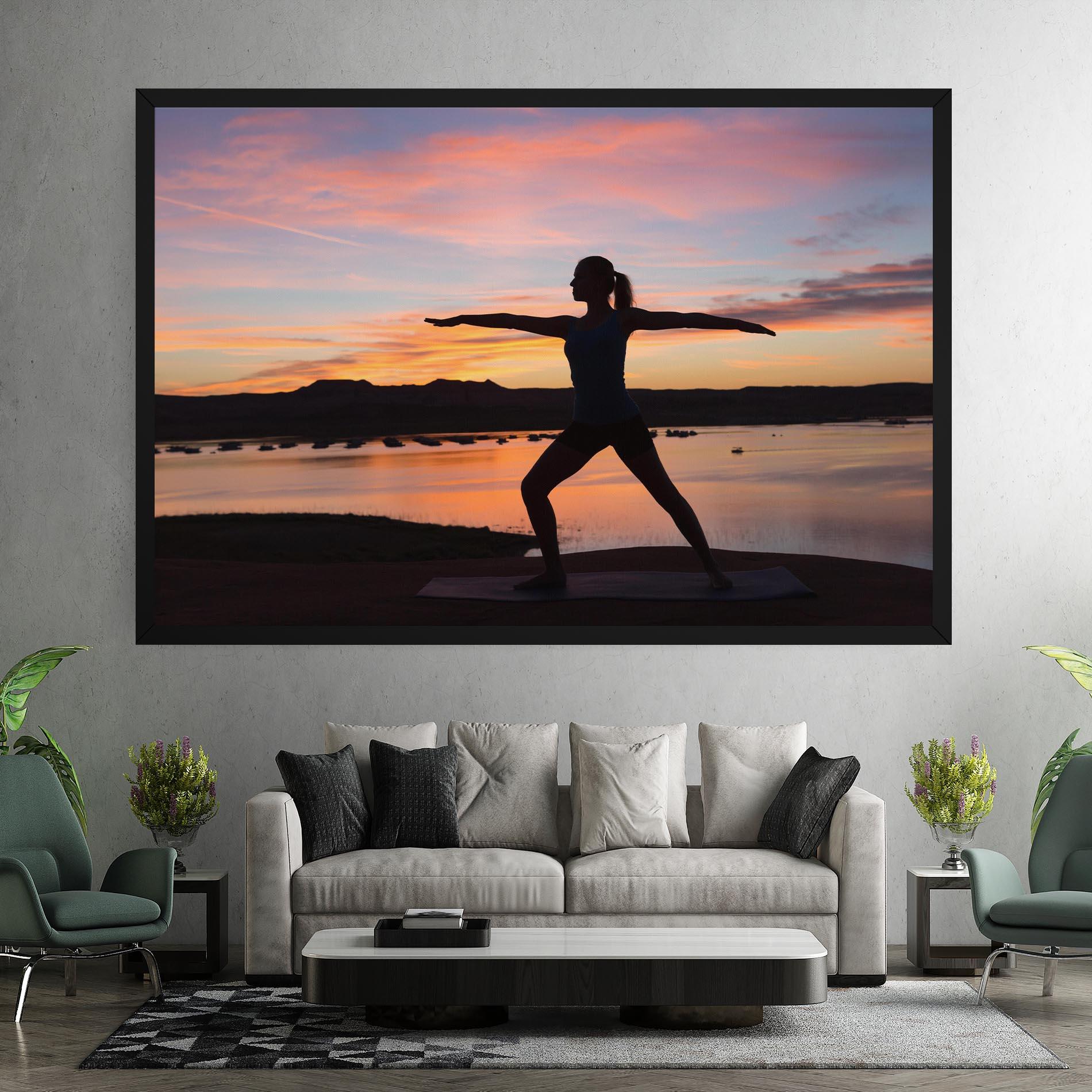 Картина на платно Morning Yoga mockup 7