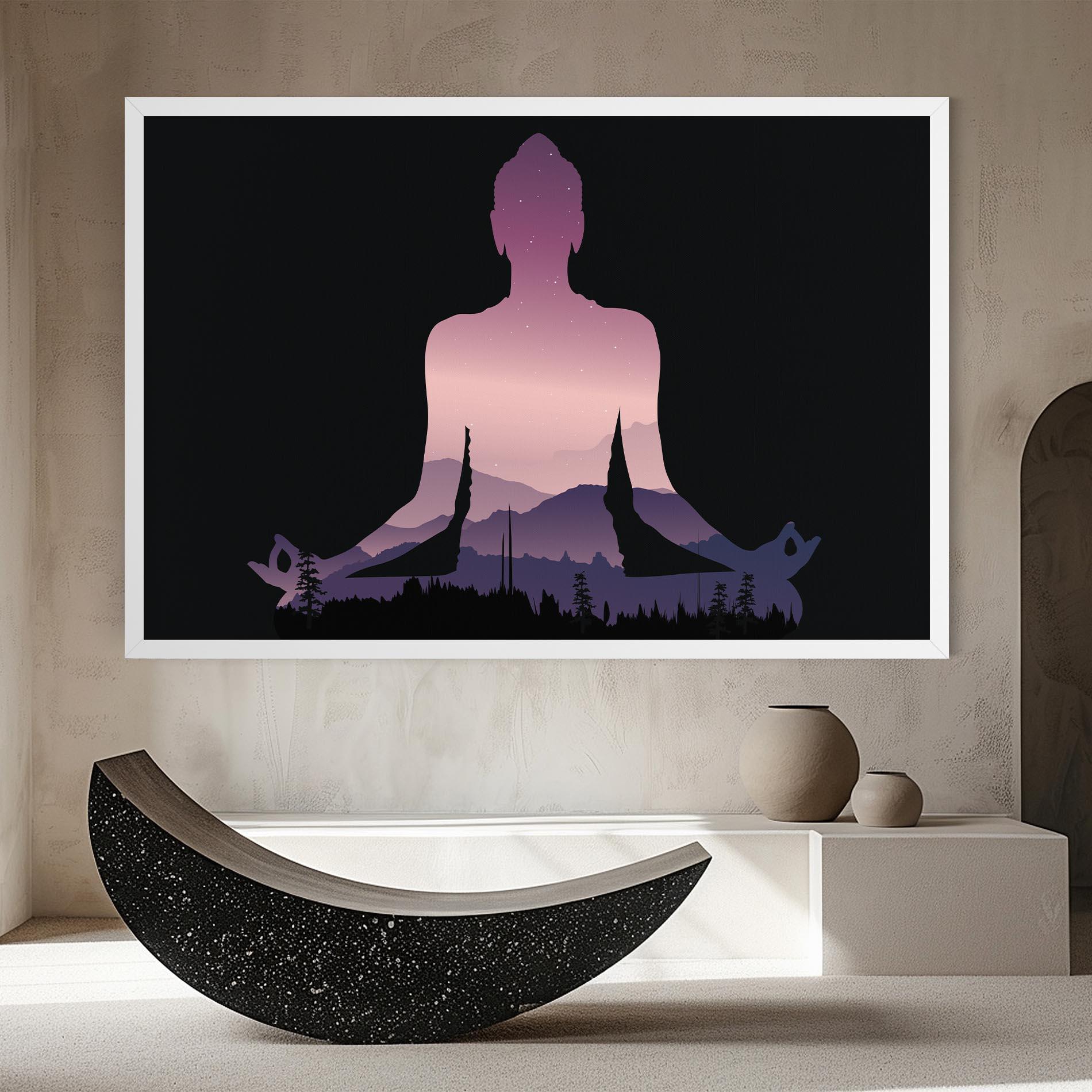 Картина на платно Forest Star Yoga mockup 8