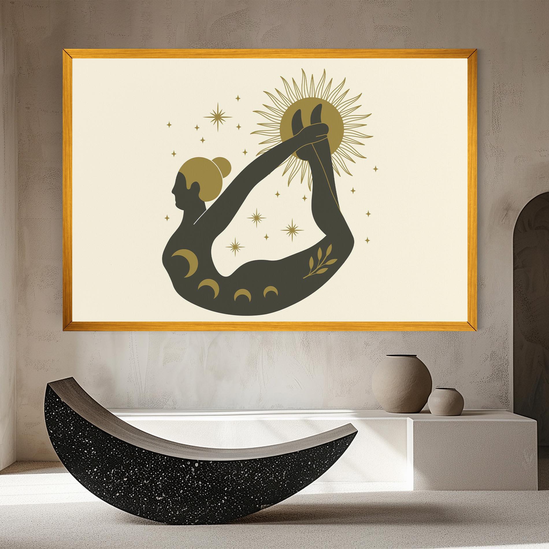 Картина на платно Dhanurasana mockup 8