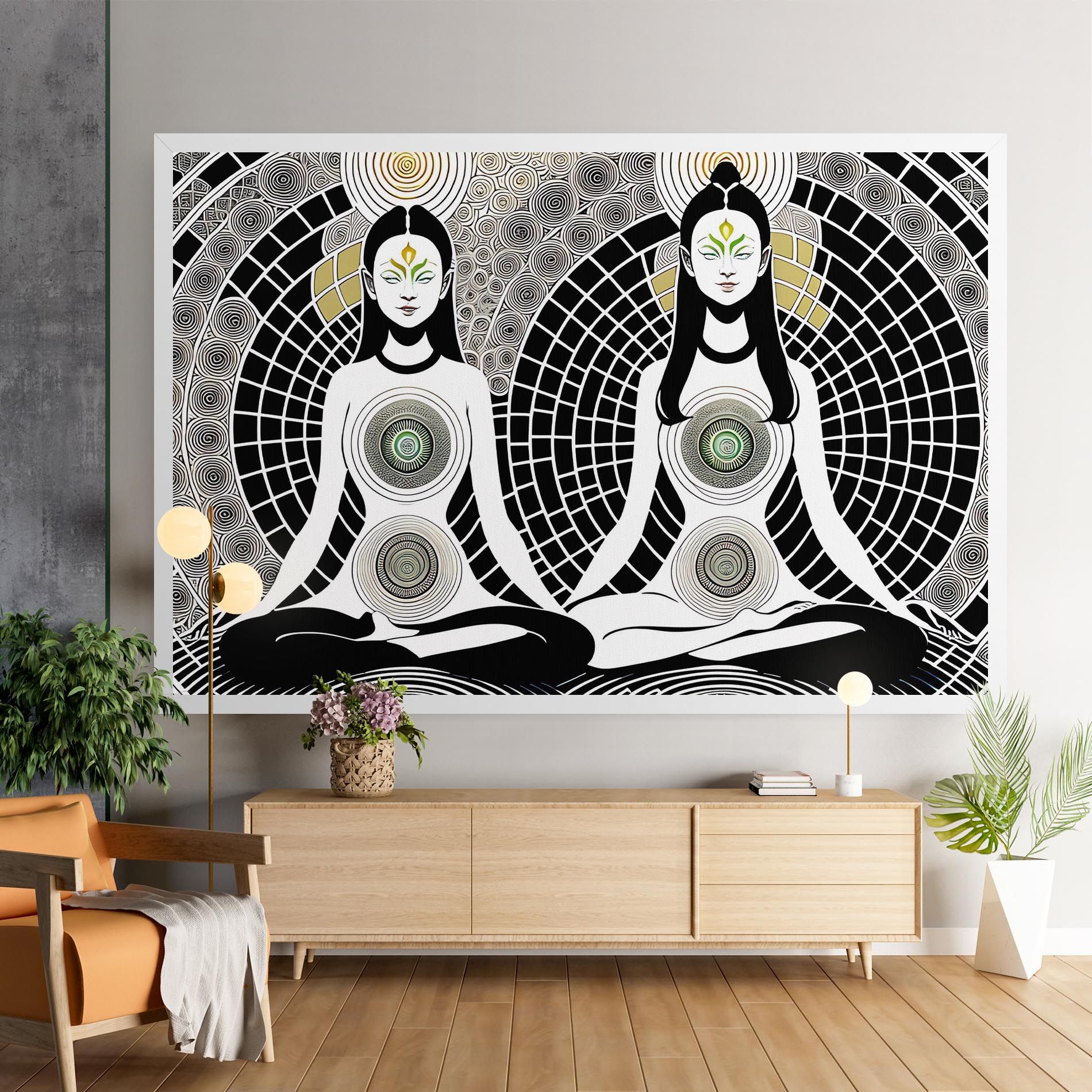 Clolorful Meditation mockup 9