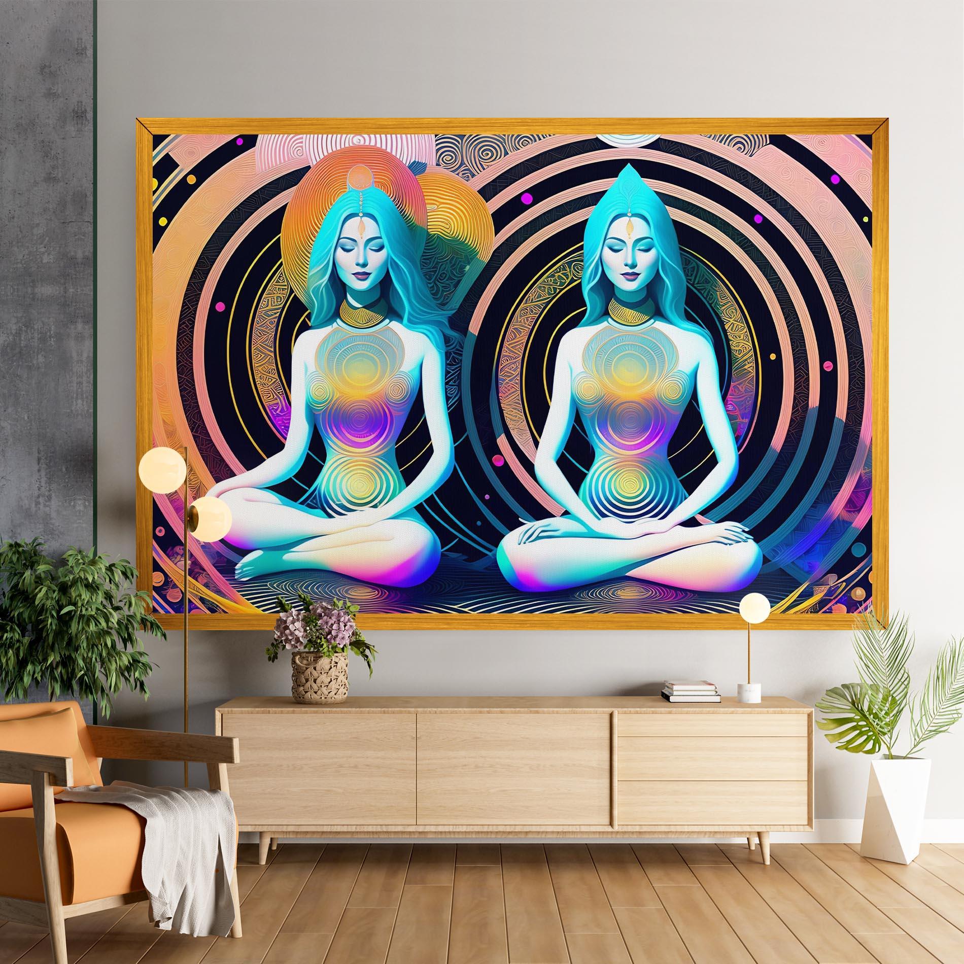 Картина на платно Clolorful Illustrations mockup 9