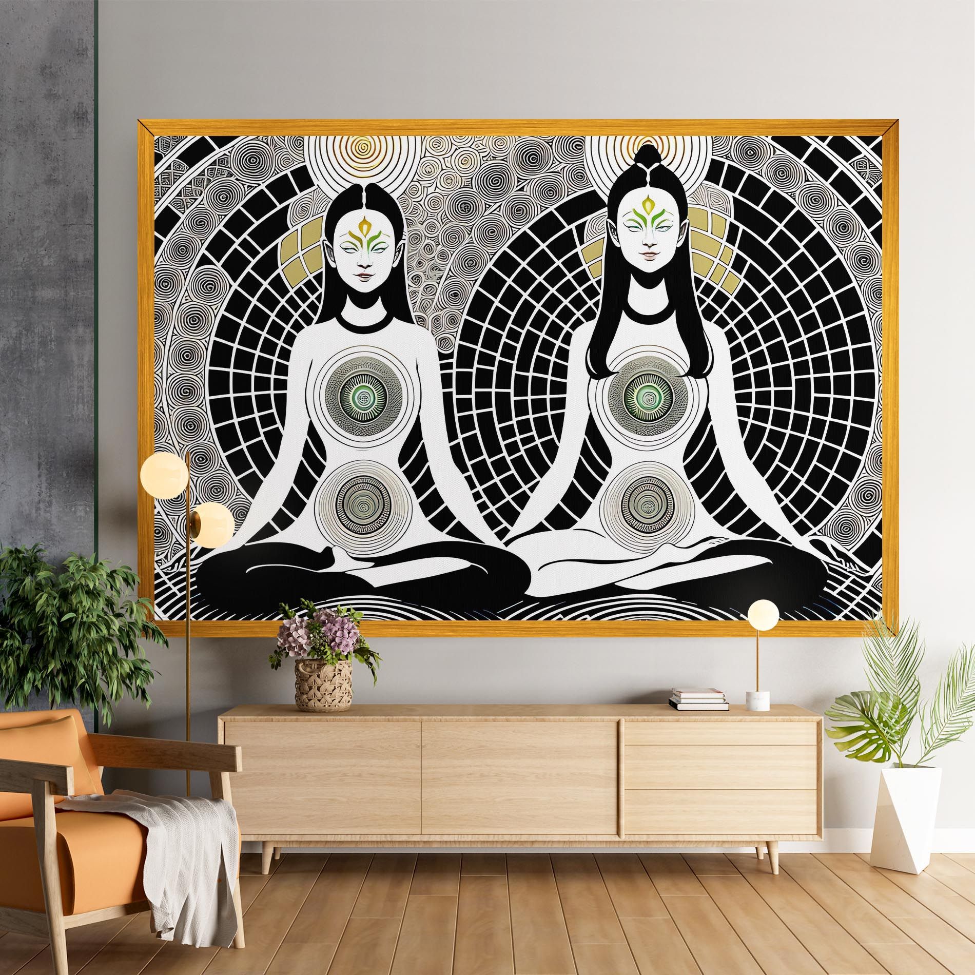 Clolorful Meditation mockup 9