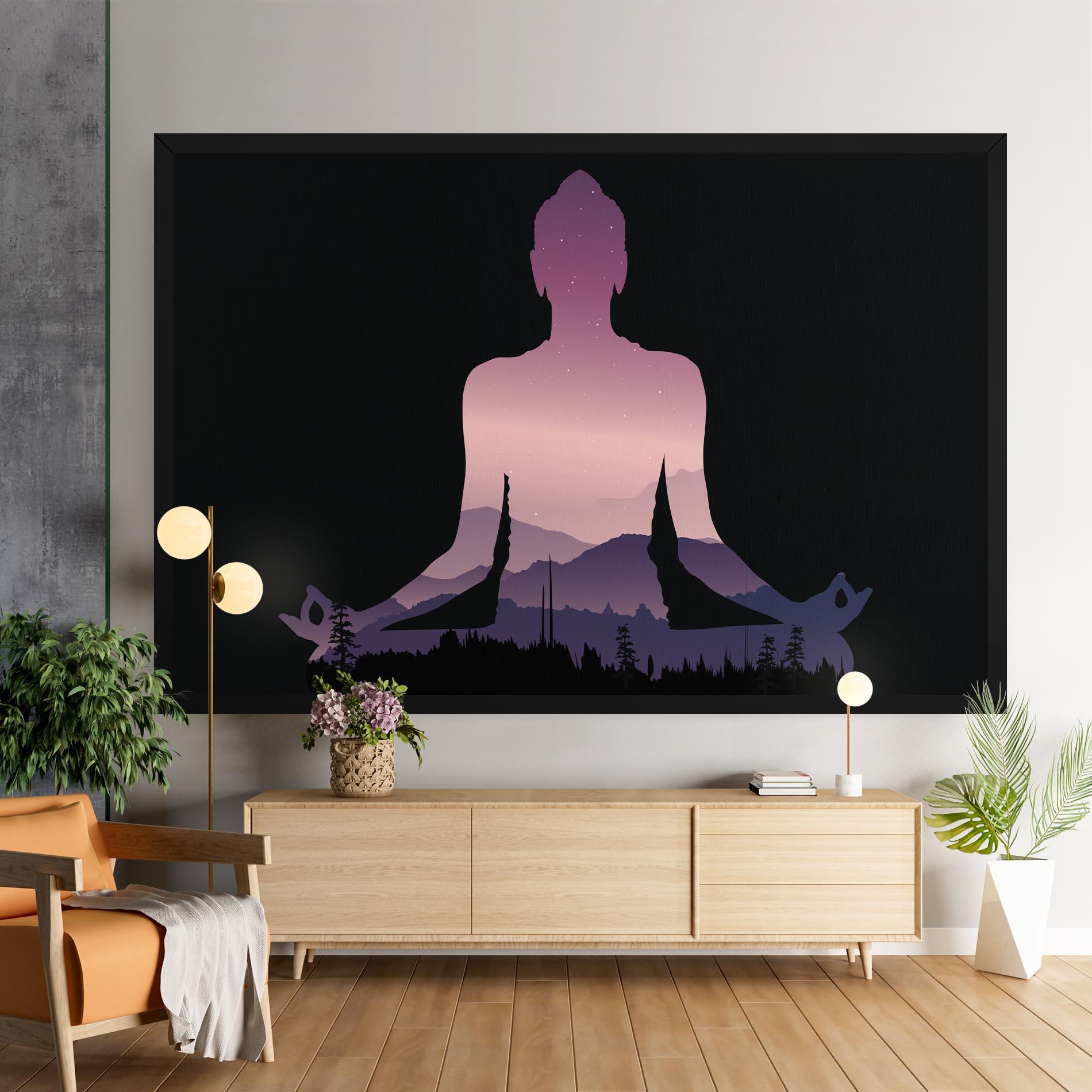 Картина на платно Forest Star Yoga mockup 9