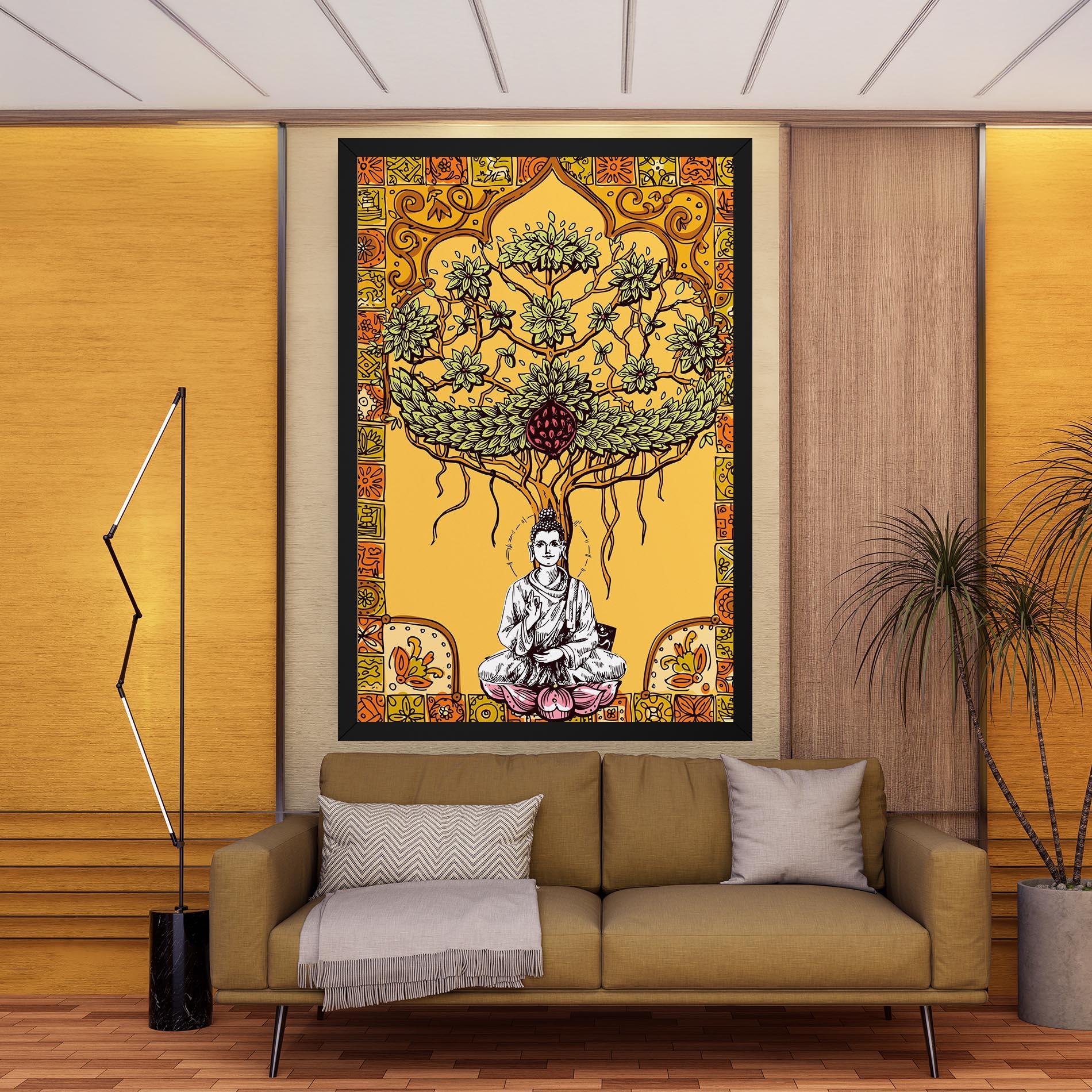 Картина на платно Meditation Three mockup 9