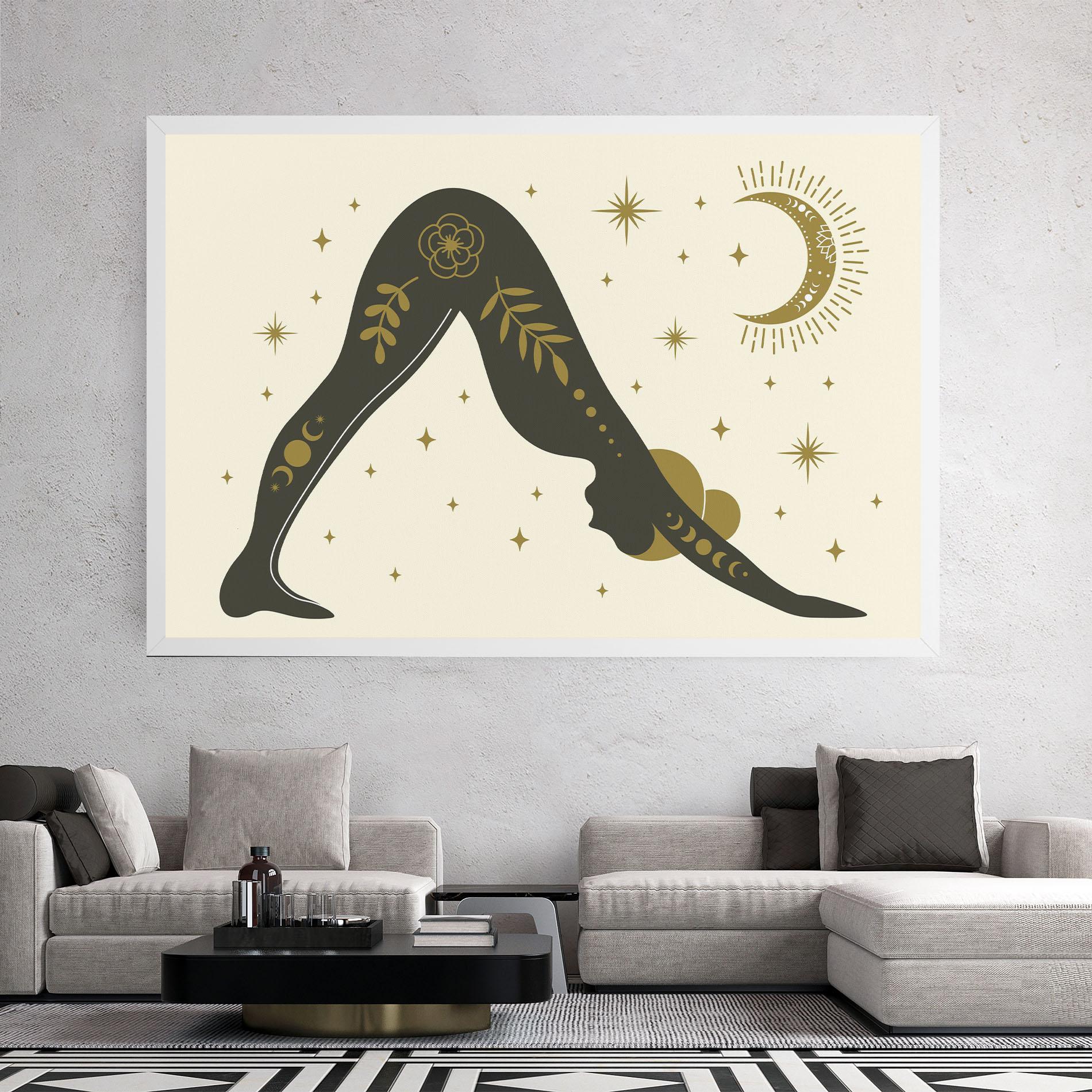 Картина на платно Adho Mukha mockup 2