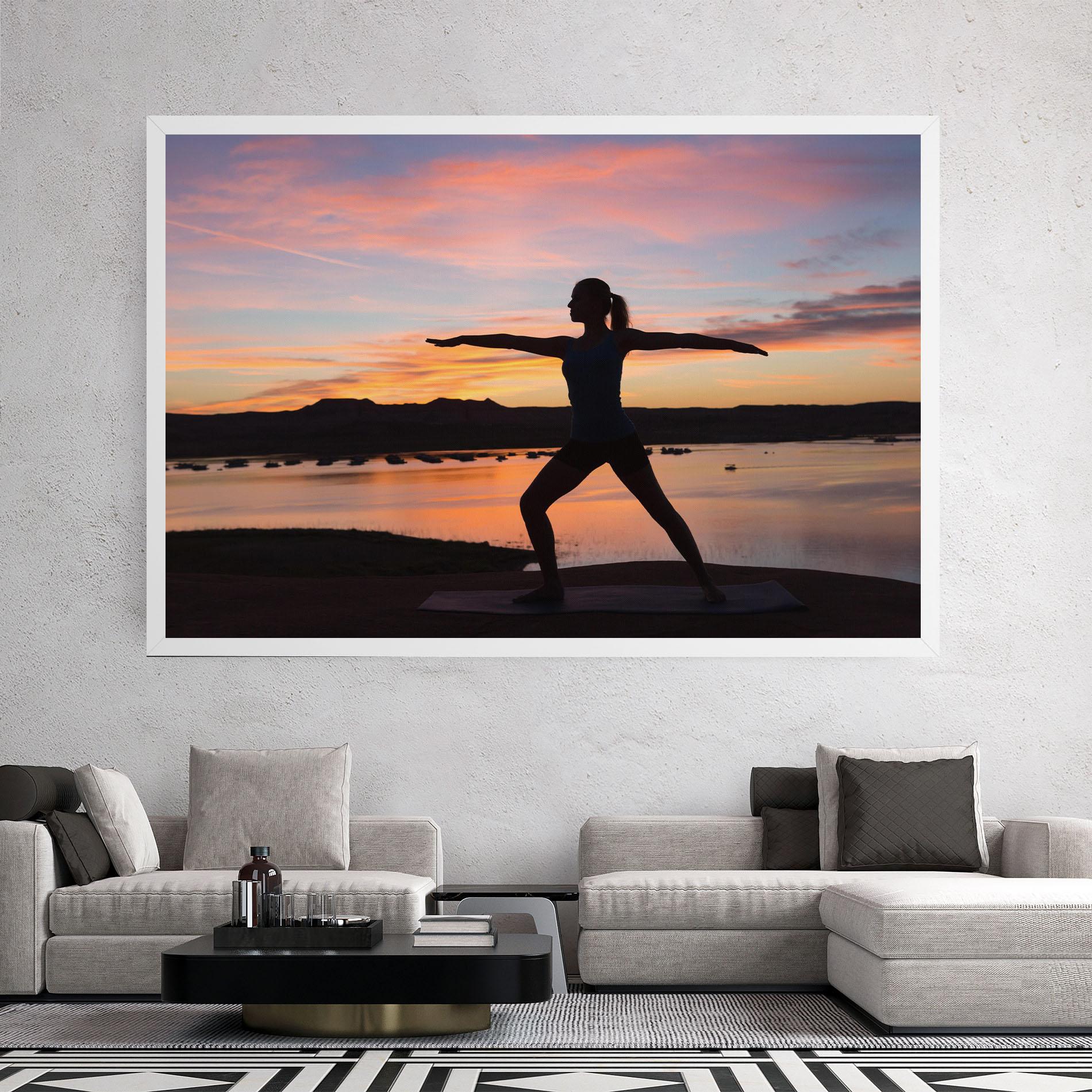 Картина на платно Morning Yoga mockup 2