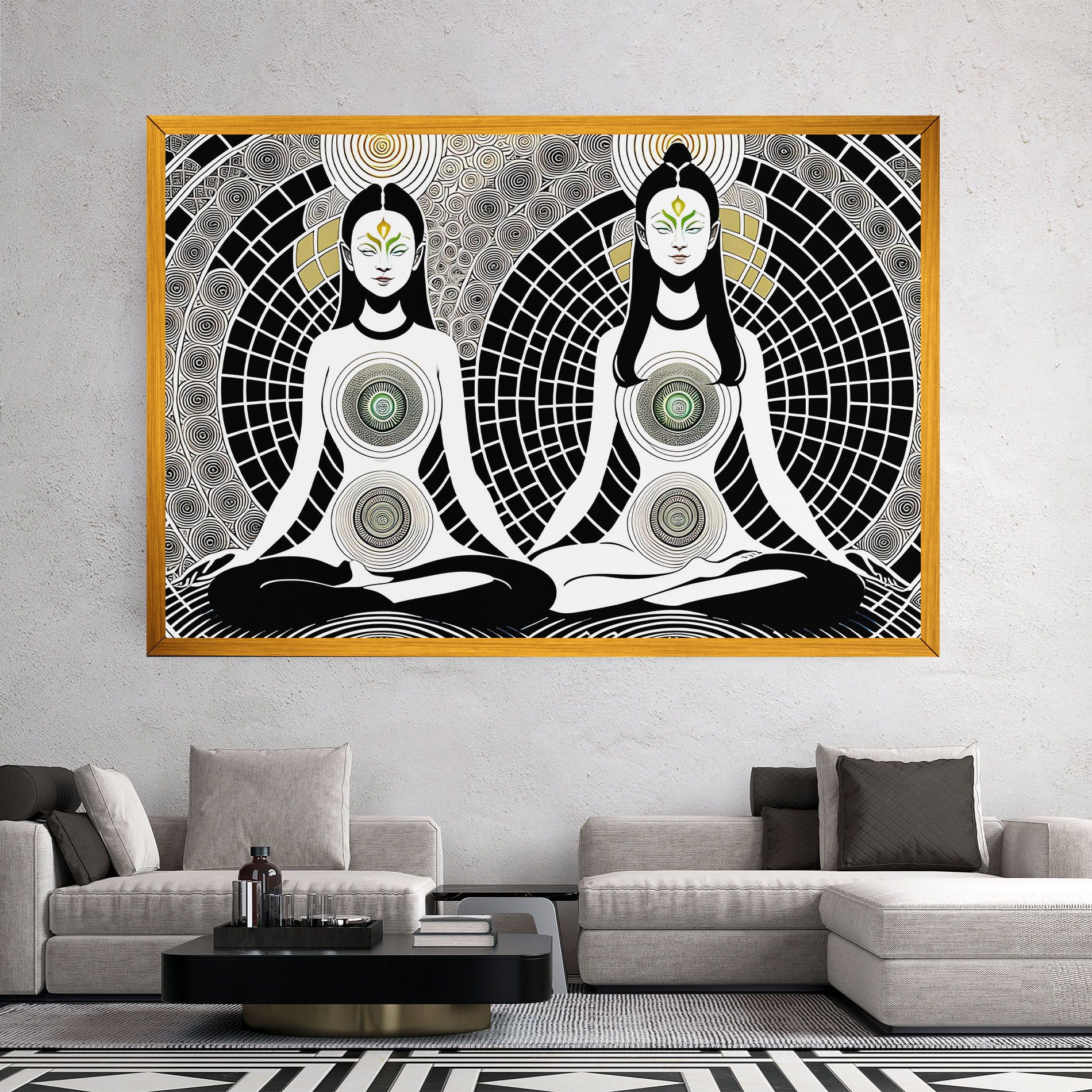 Clolorful Meditation mockup 2