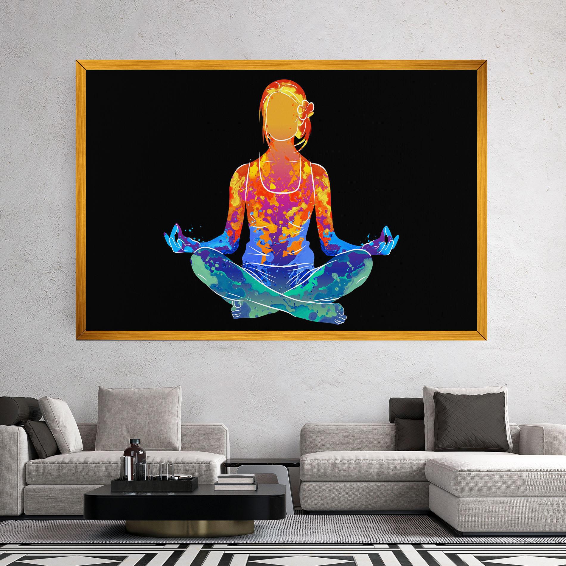 Картина на платно Colorful Meditation mockup 2