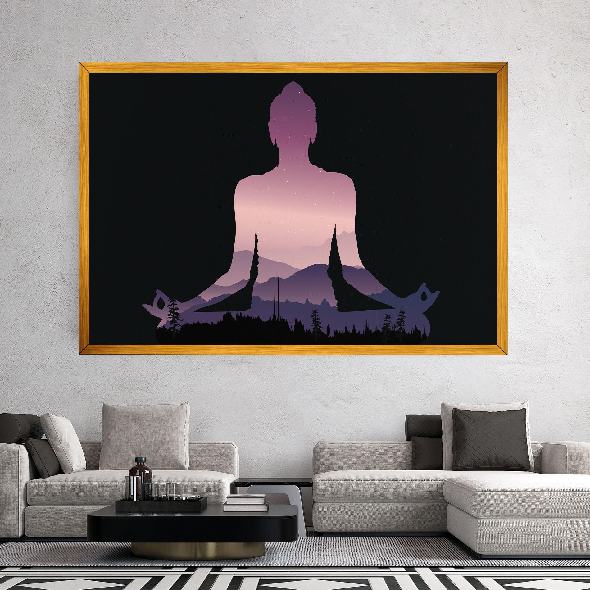 Картина на платно Forest Star Yoga mockup 2