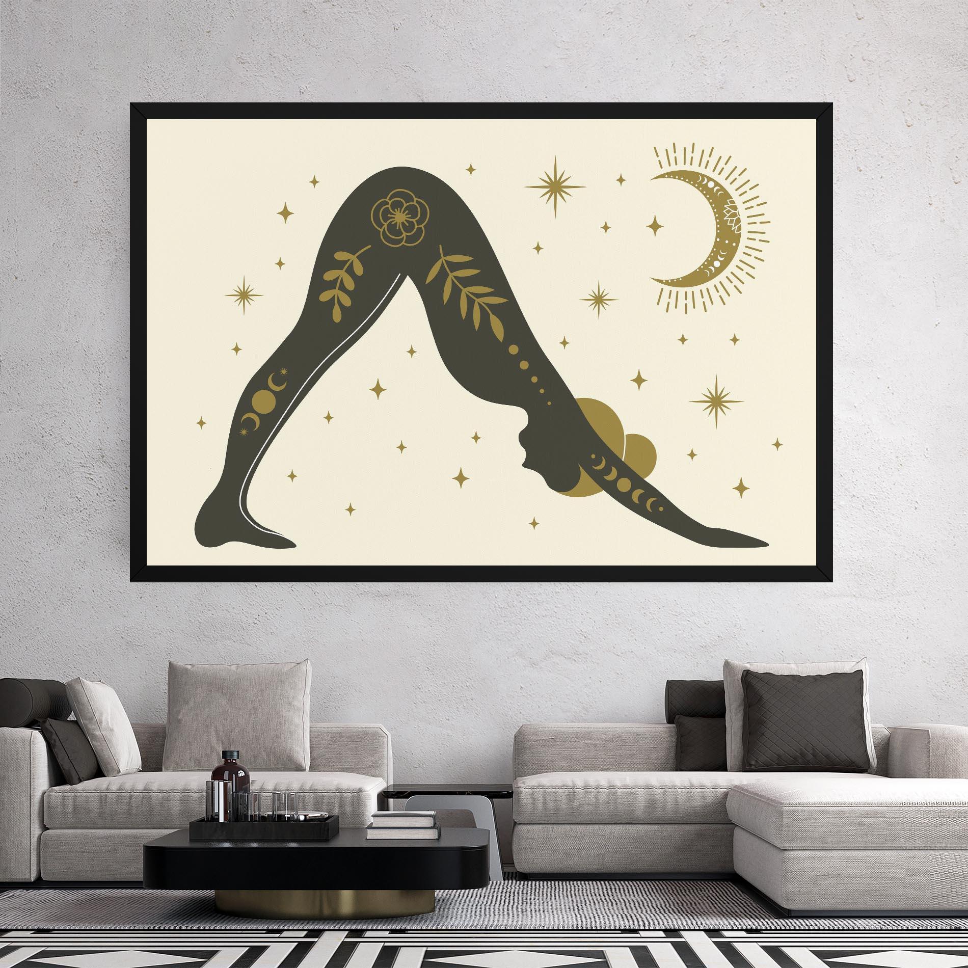 Картина на платно Adho Mukha mockup 2