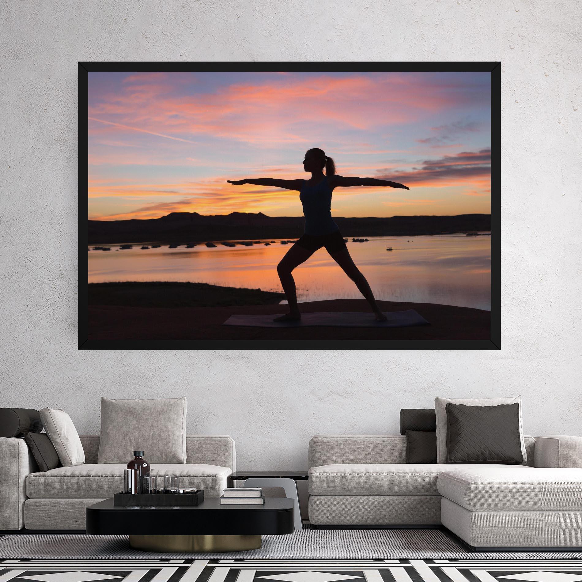 Картина на платно Morning Yoga mockup 2