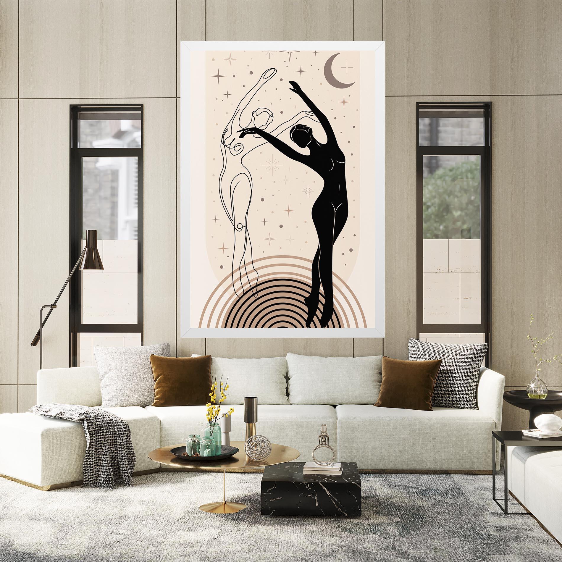 Картина на платно Balance Yoga mockup 2