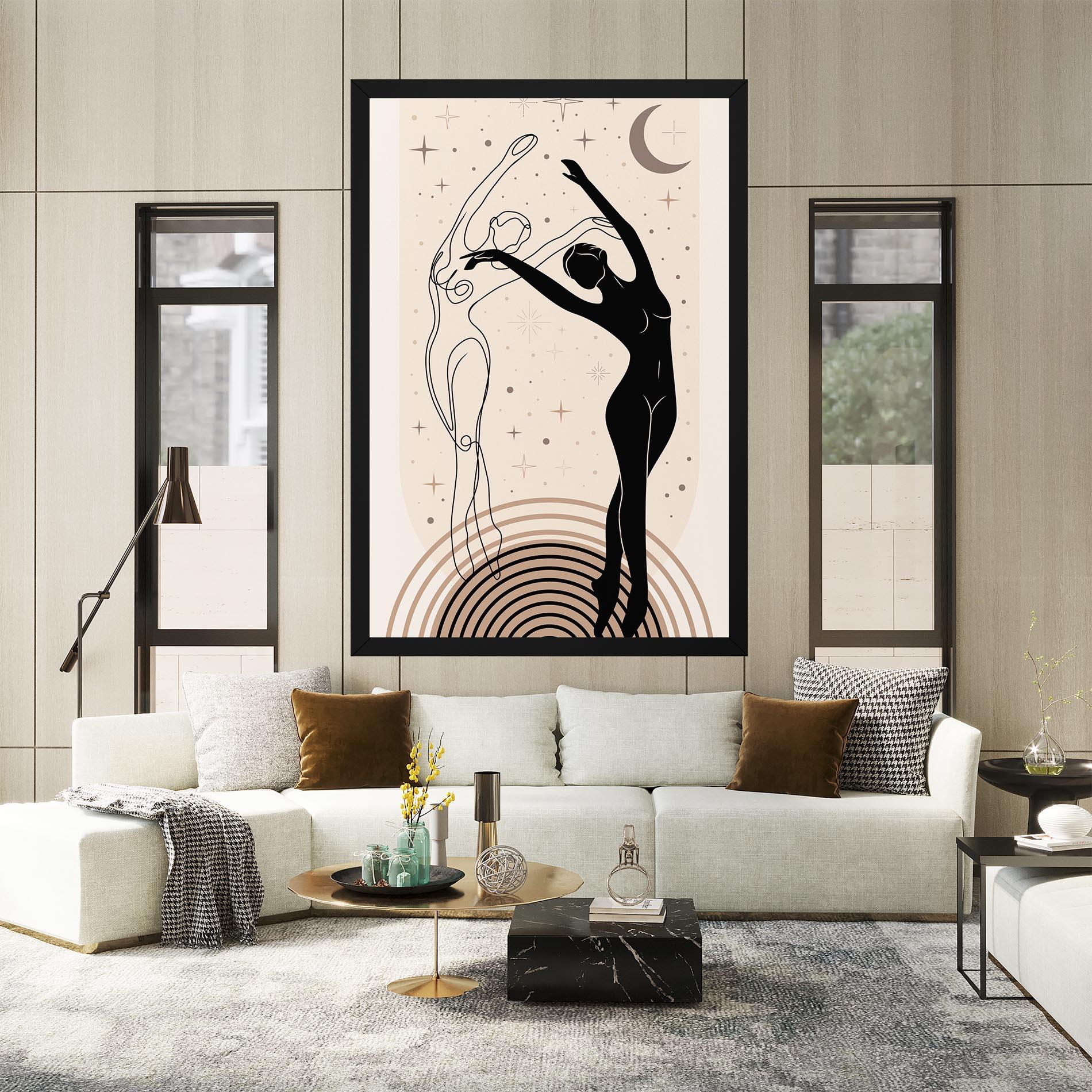 Картина на платно Balance Yoga mockup 2