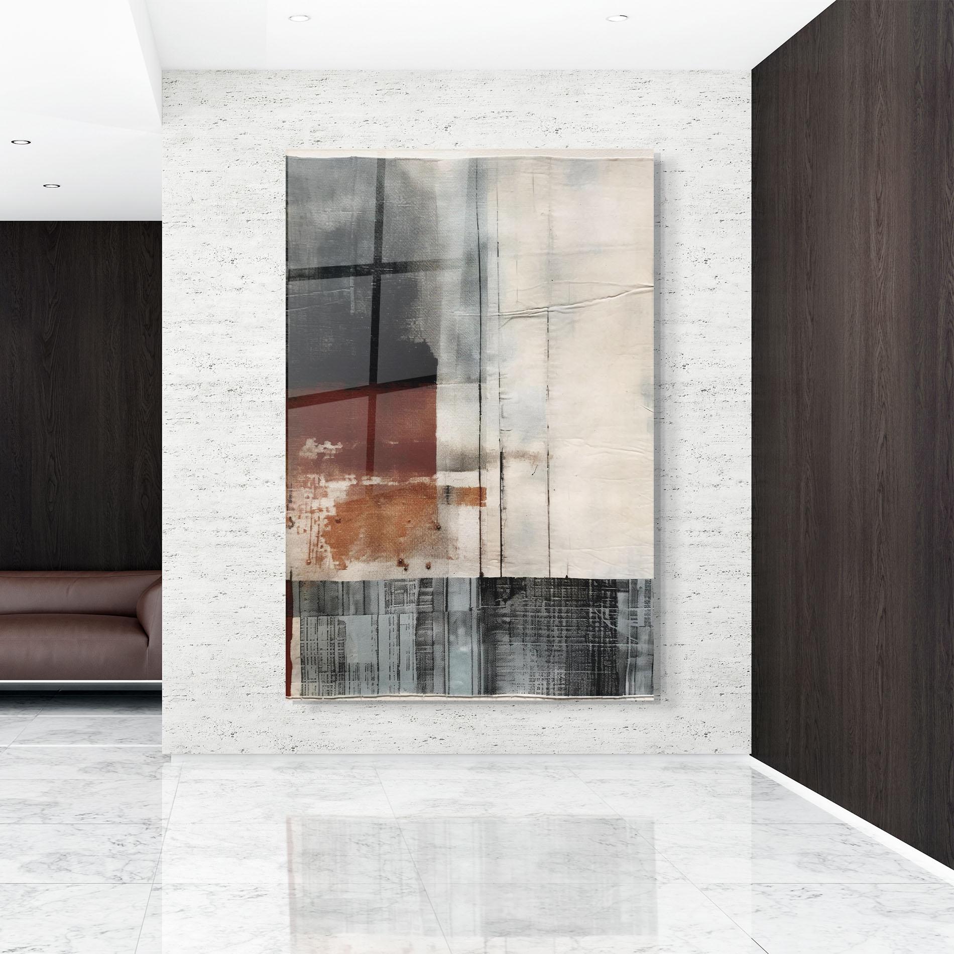 Стъклена картина Abstract Painting mockup 9
