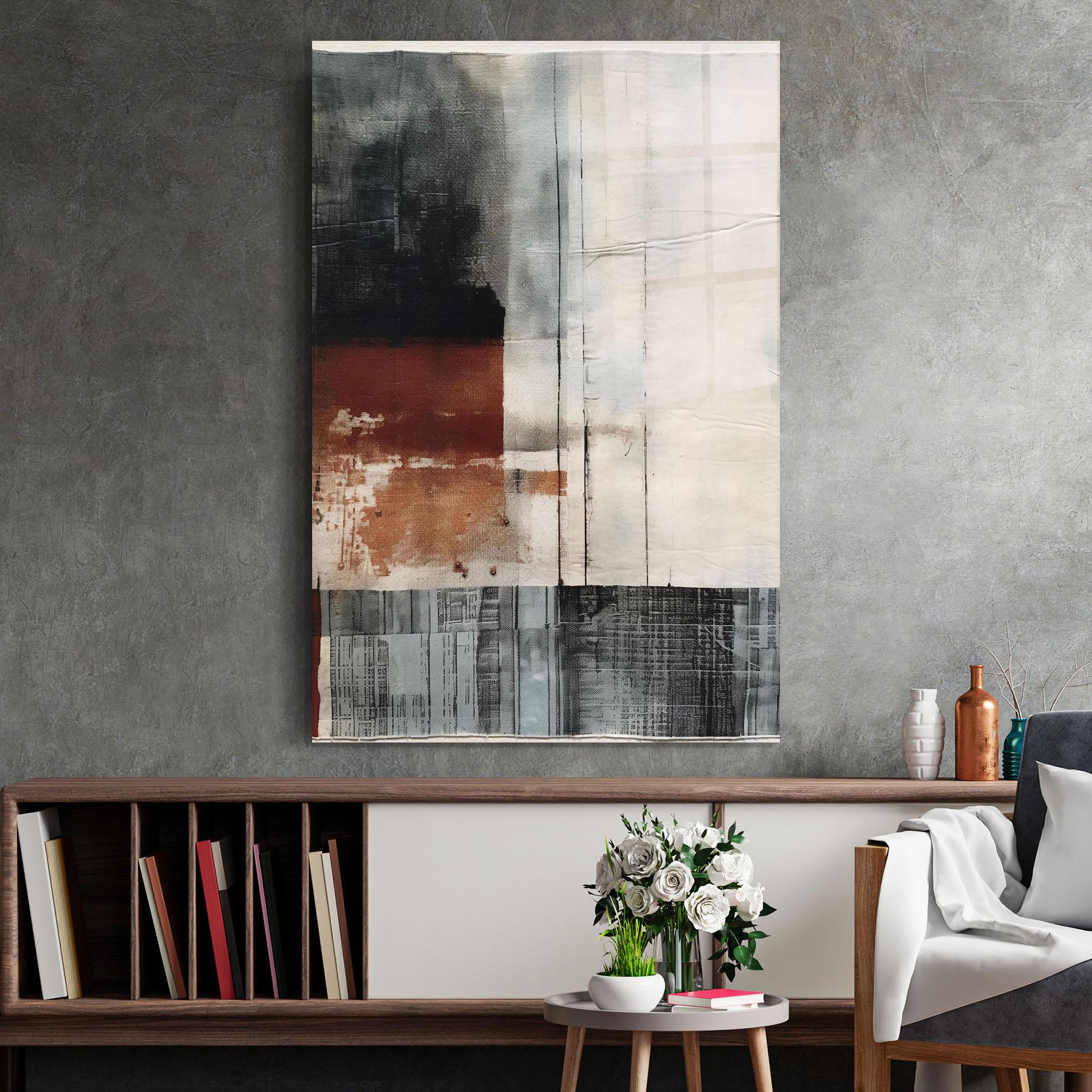Стъклена картина Abstract Painting mockup 2