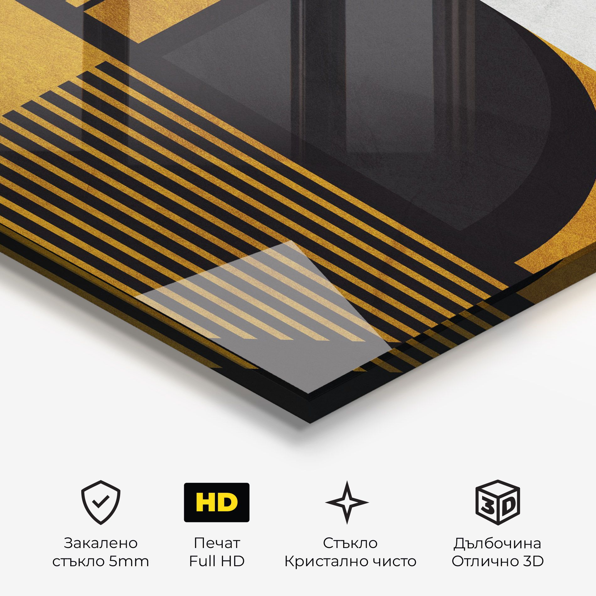 Black Lines On Gold mockup 3