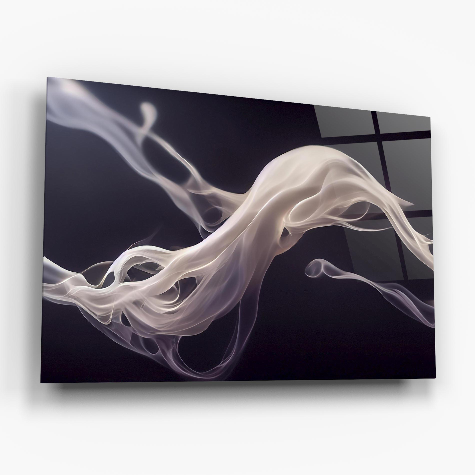 Стъклена картина Grey Smoke mockup 6