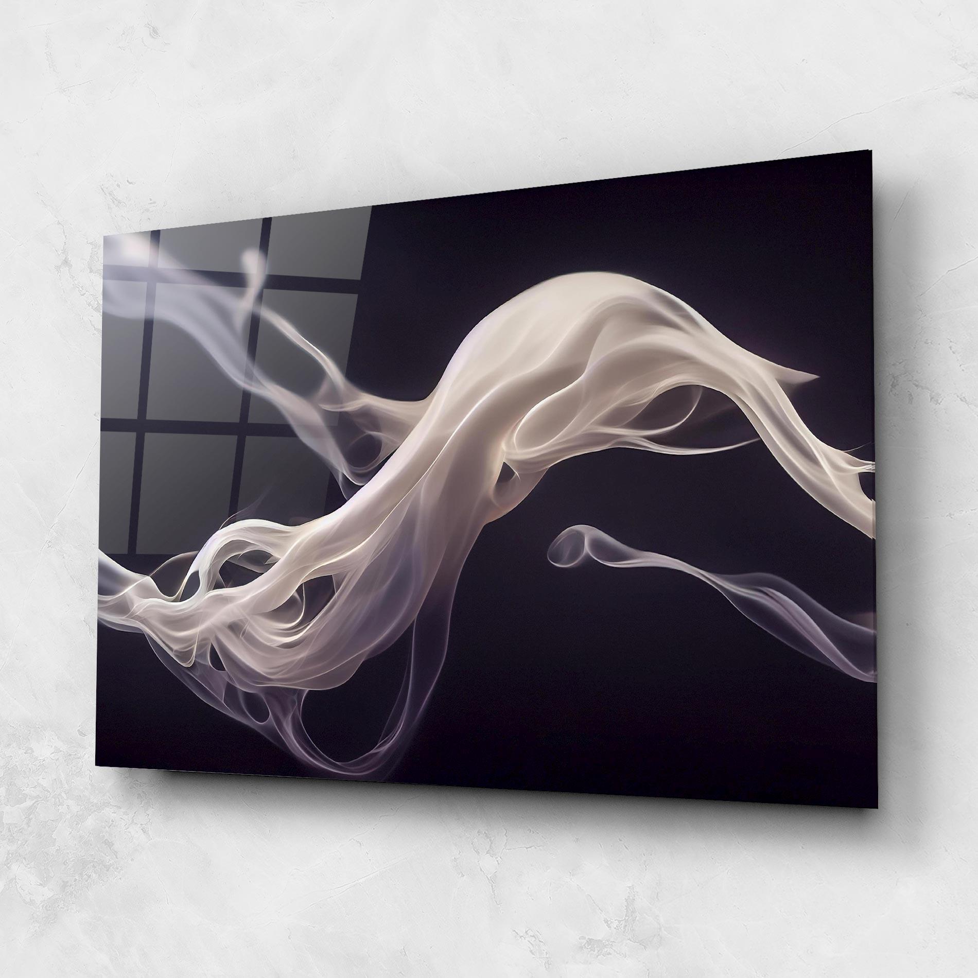 Стъклена картина Grey Smoke mockup 1