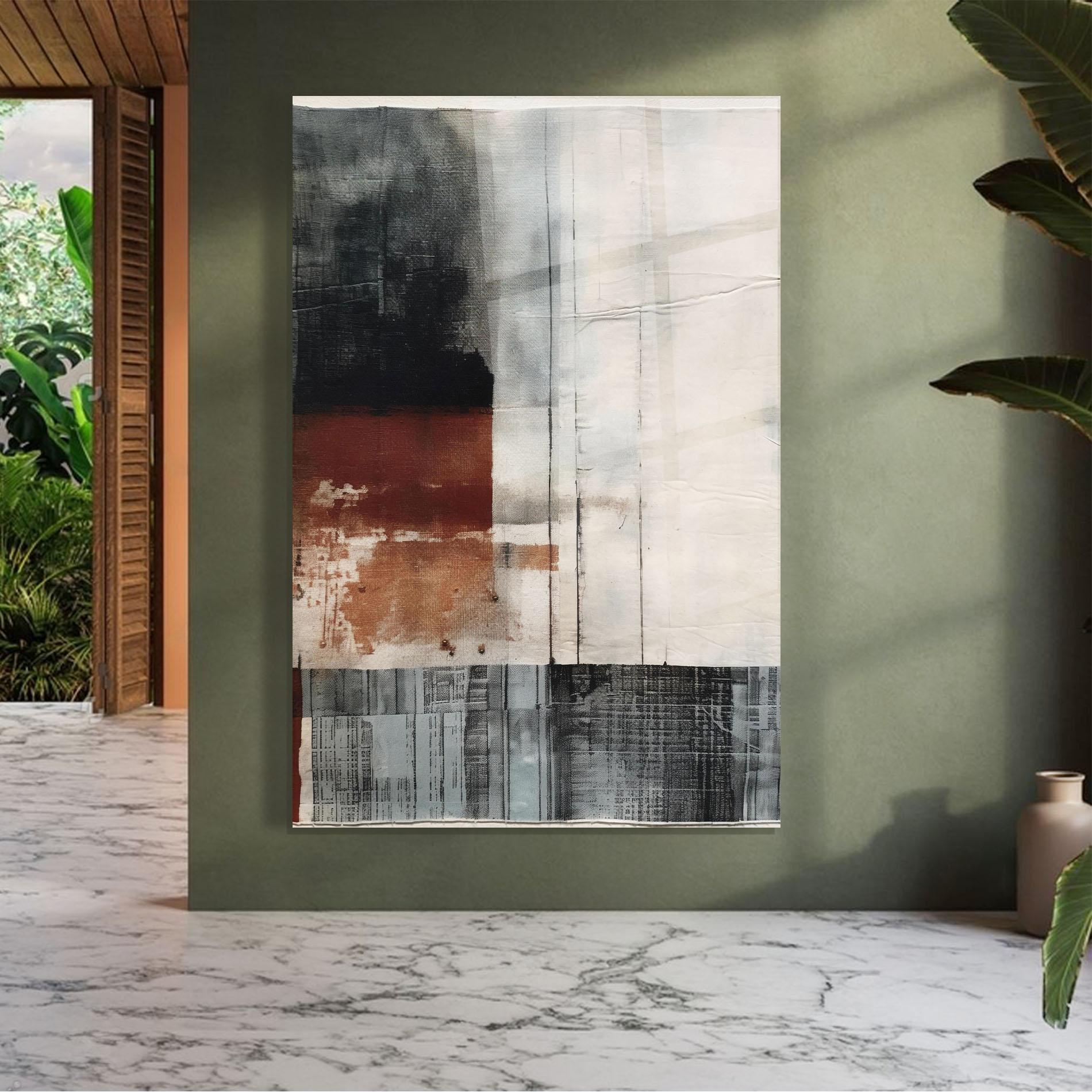 Стъклена картина Abstract Painting mockup 7