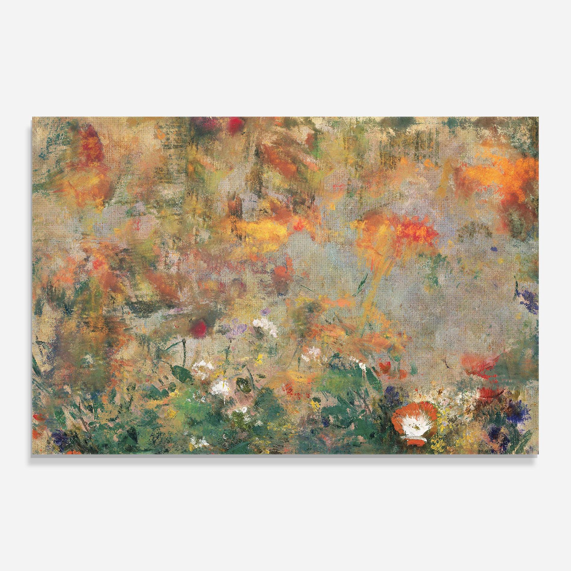 Стъклена картина Abstract Flowers mockup 0