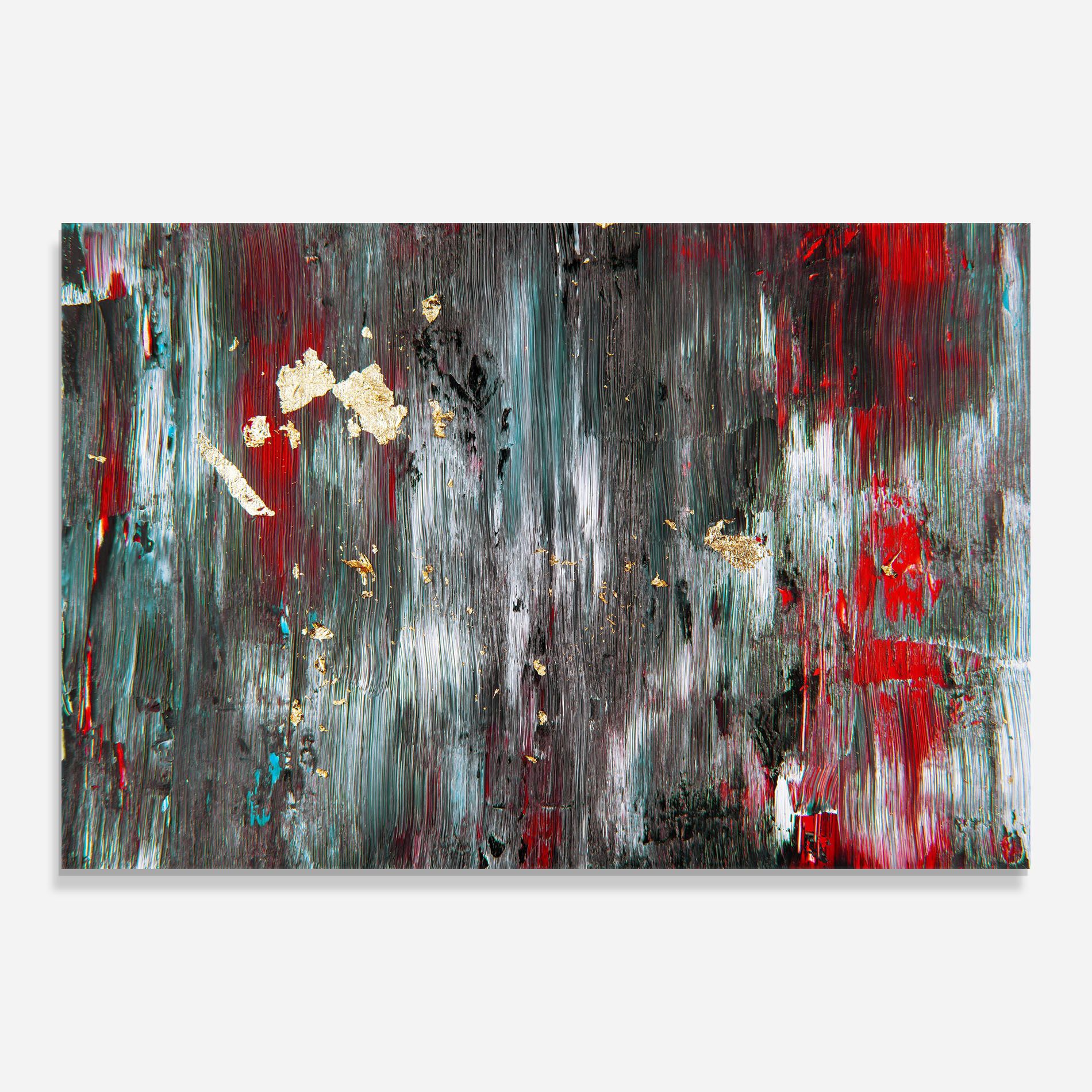 Grey With Red Painting mockup 0