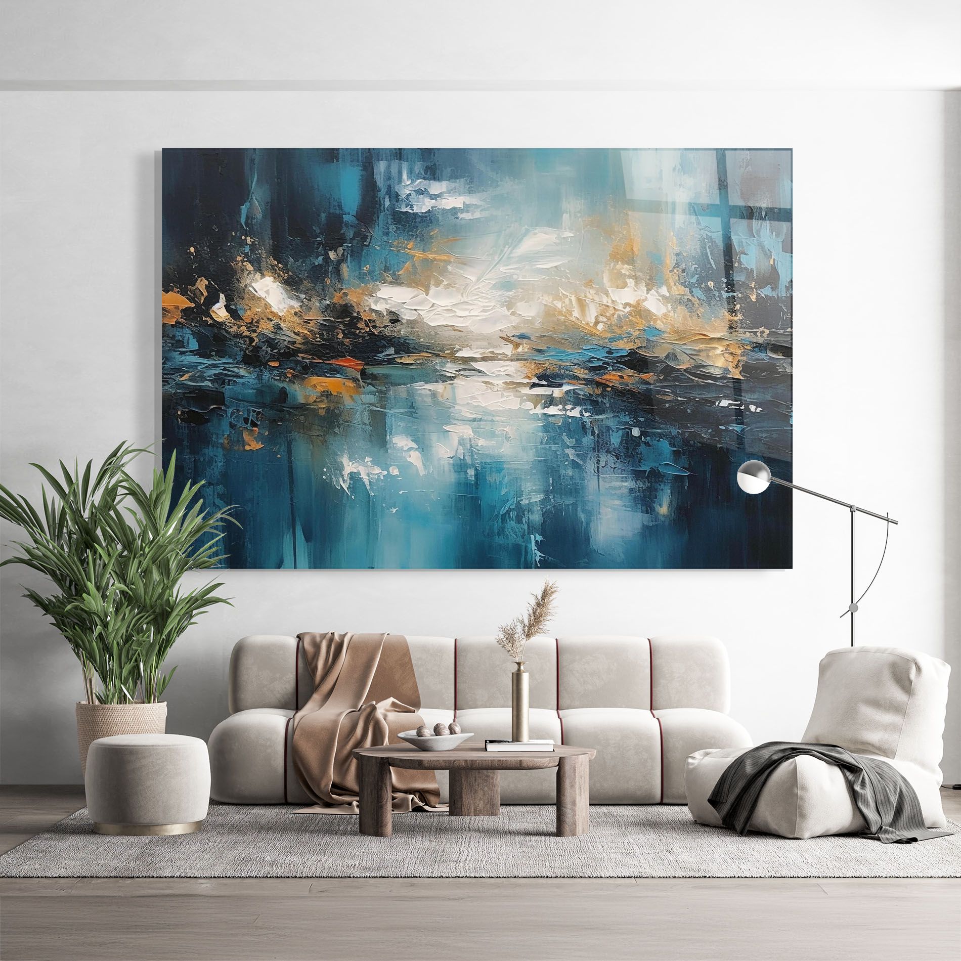 Abstract Blue Art mockup 9