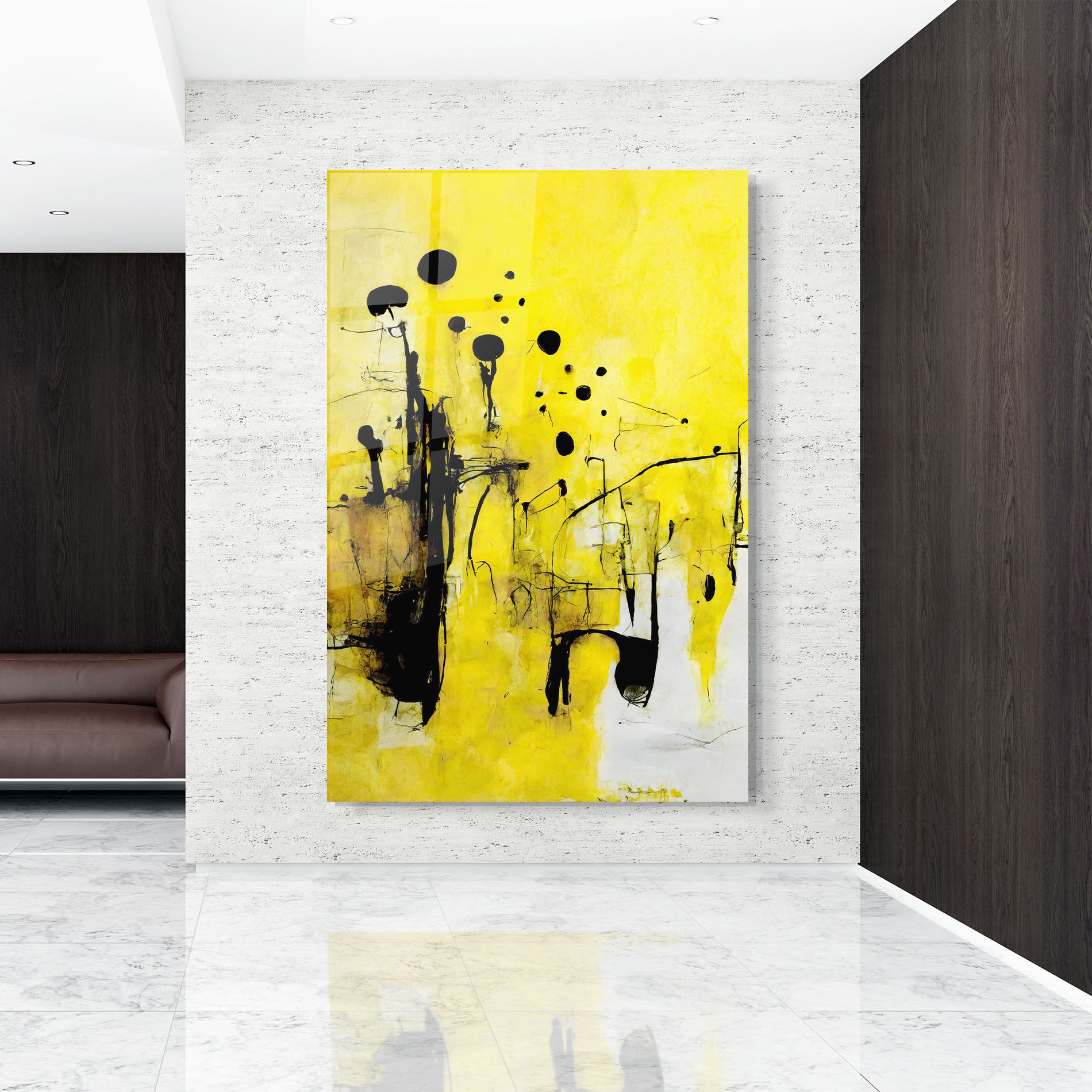 Abstract Black Yellow mockup 9