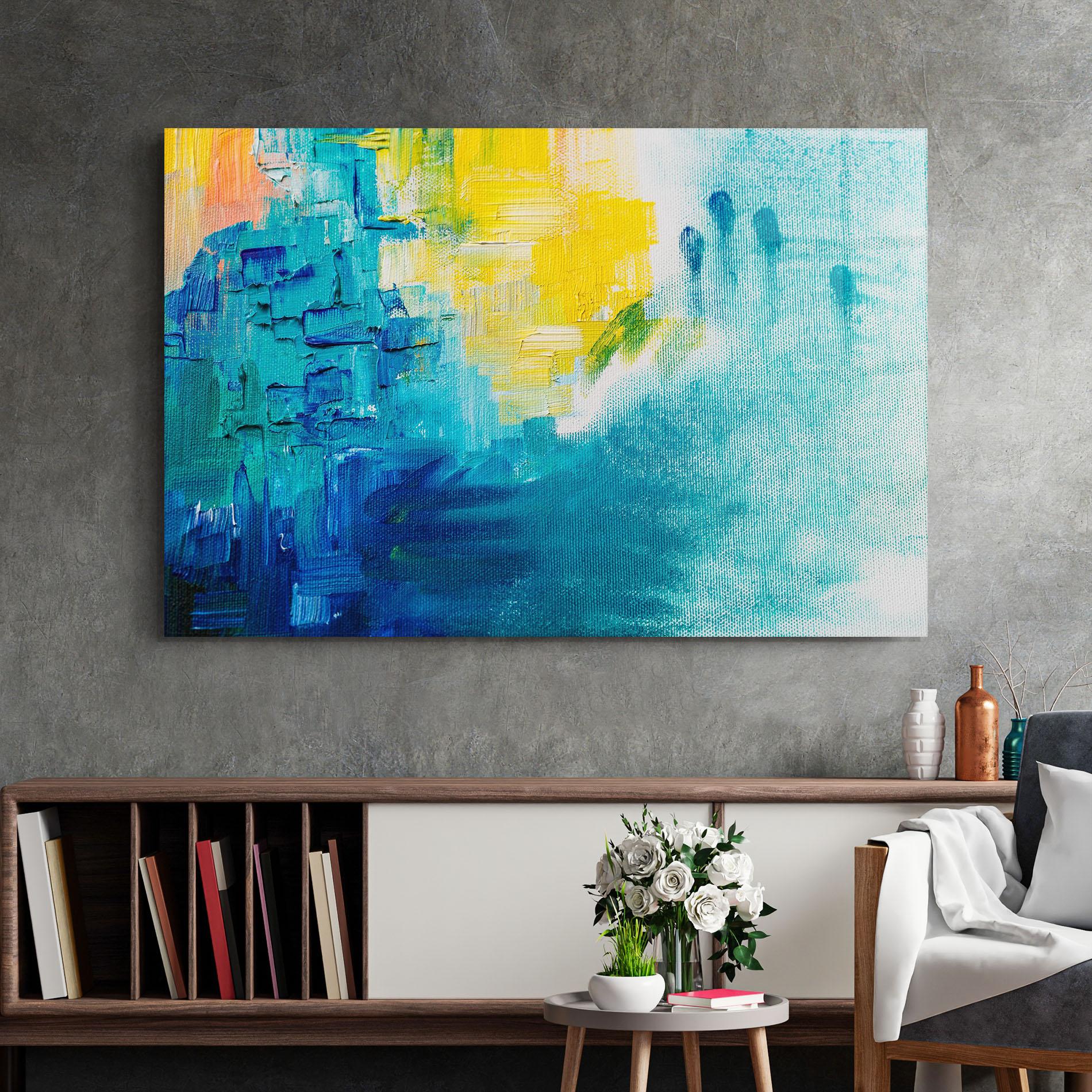 Стъклена картина Abstract Hand Mark mockup 2