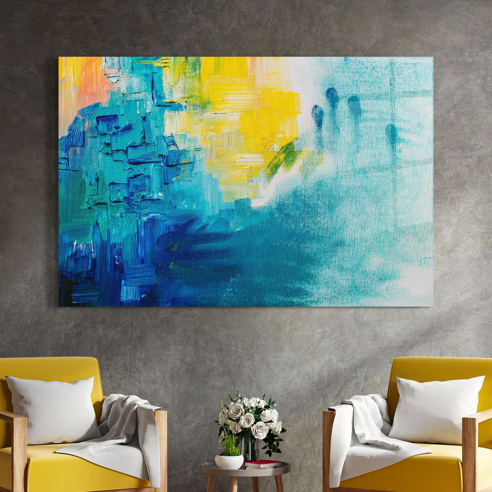 Стъклена картина Abstract Hand Mark mockup 4