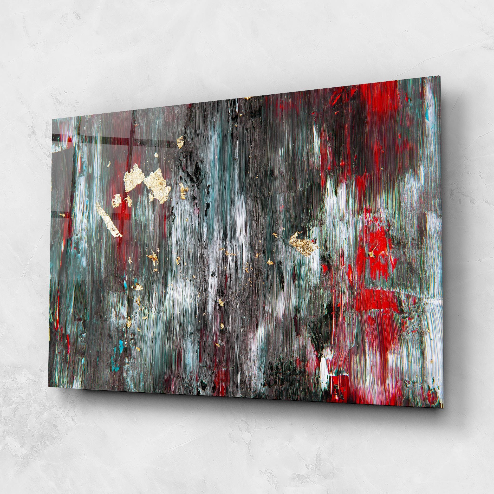 Grey With Red Painting mockup 1