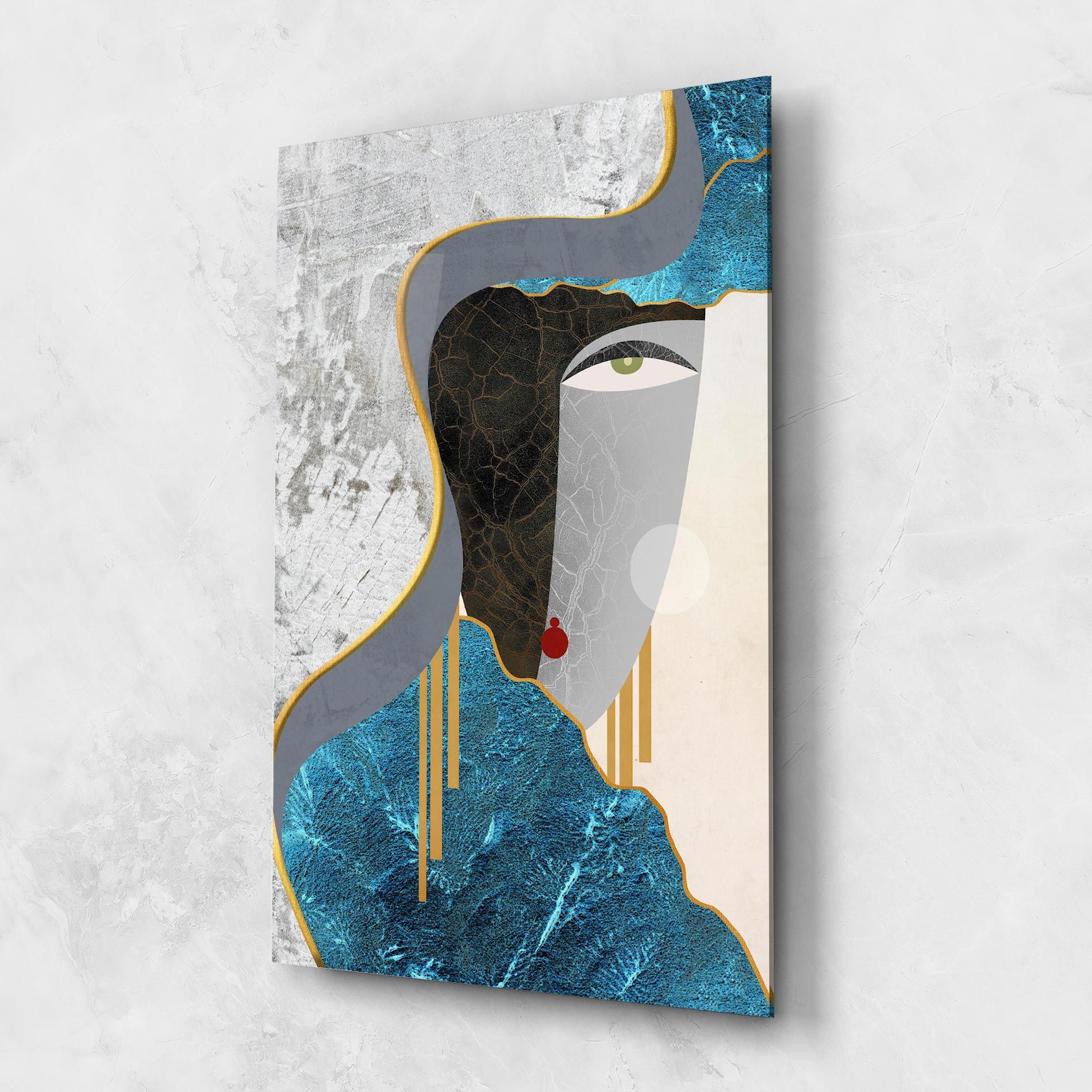 Abstract Blue Face mockup 1