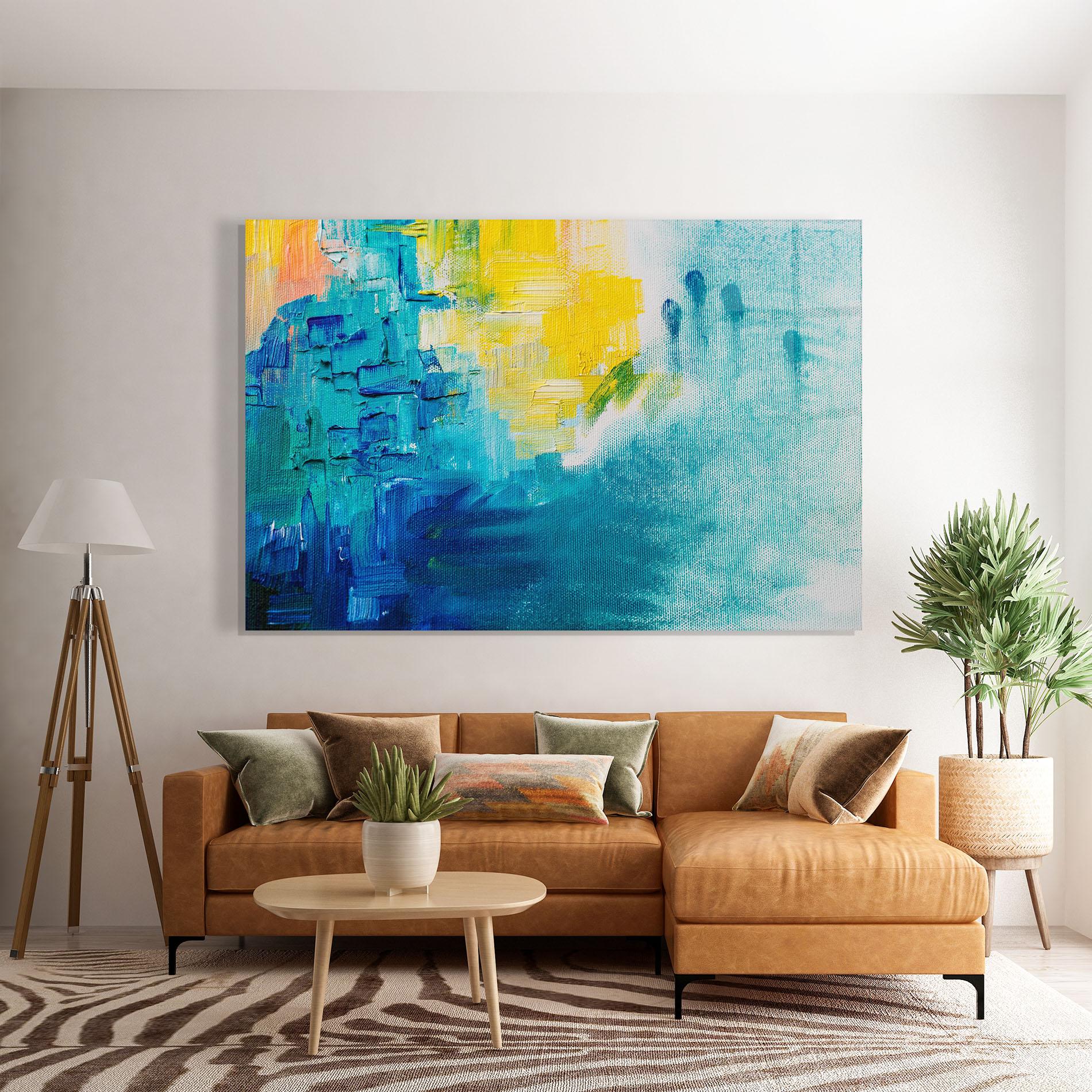 Стъклена картина Abstract Hand Mark mockup 7