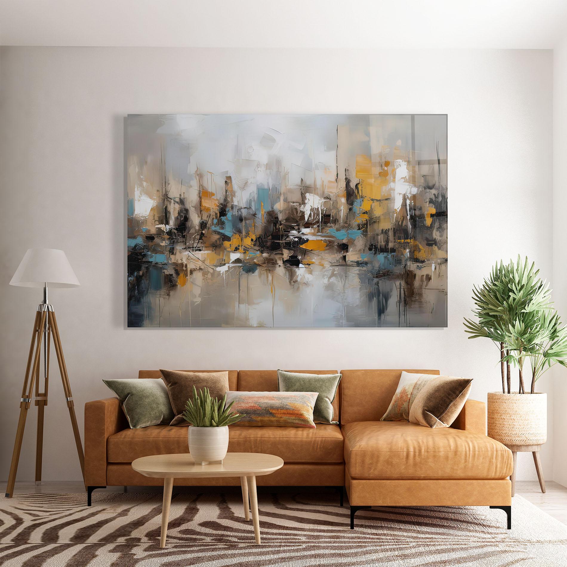 Стъклена картина Abstract Los Angeles mockup 7