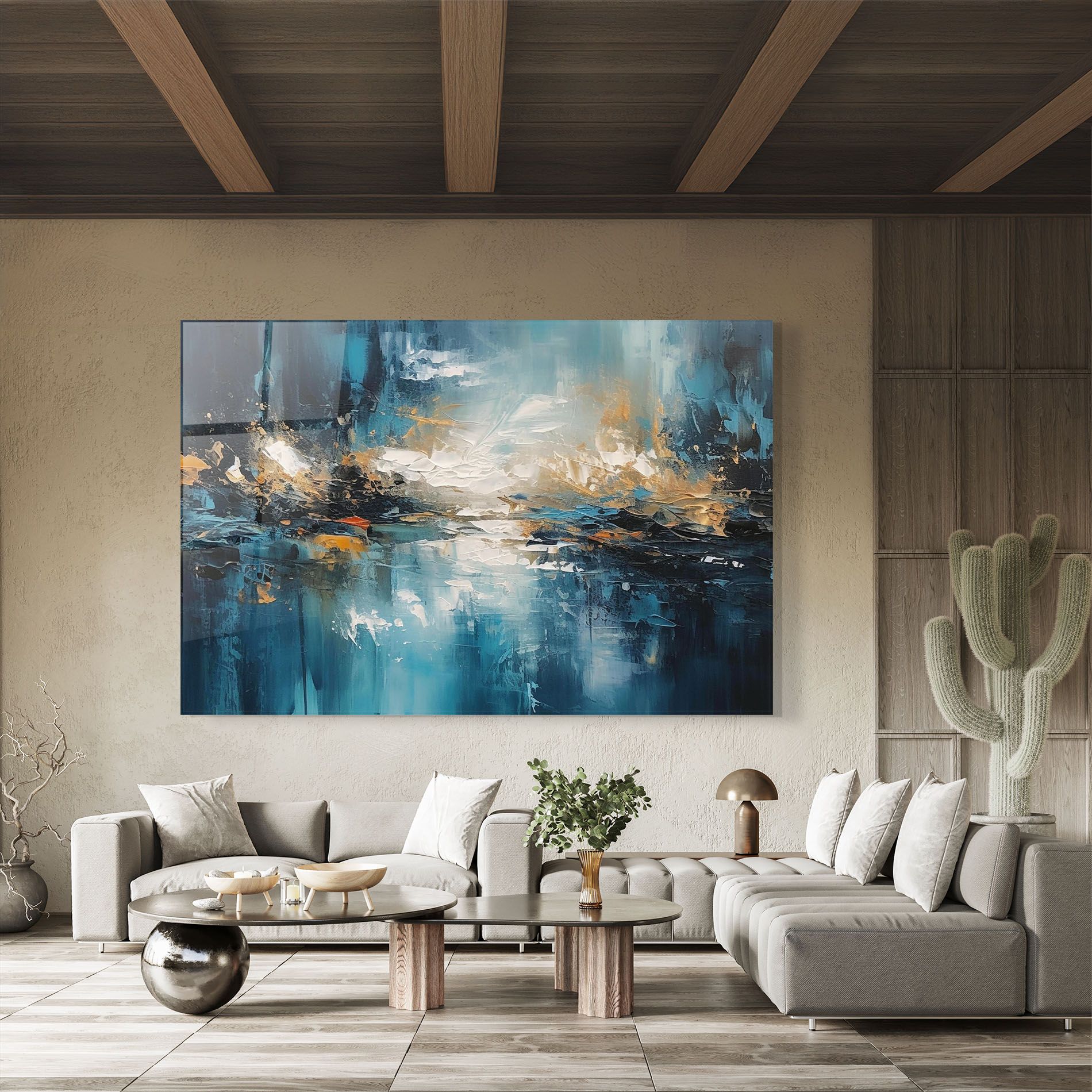 Abstract Blue Art mockup 8