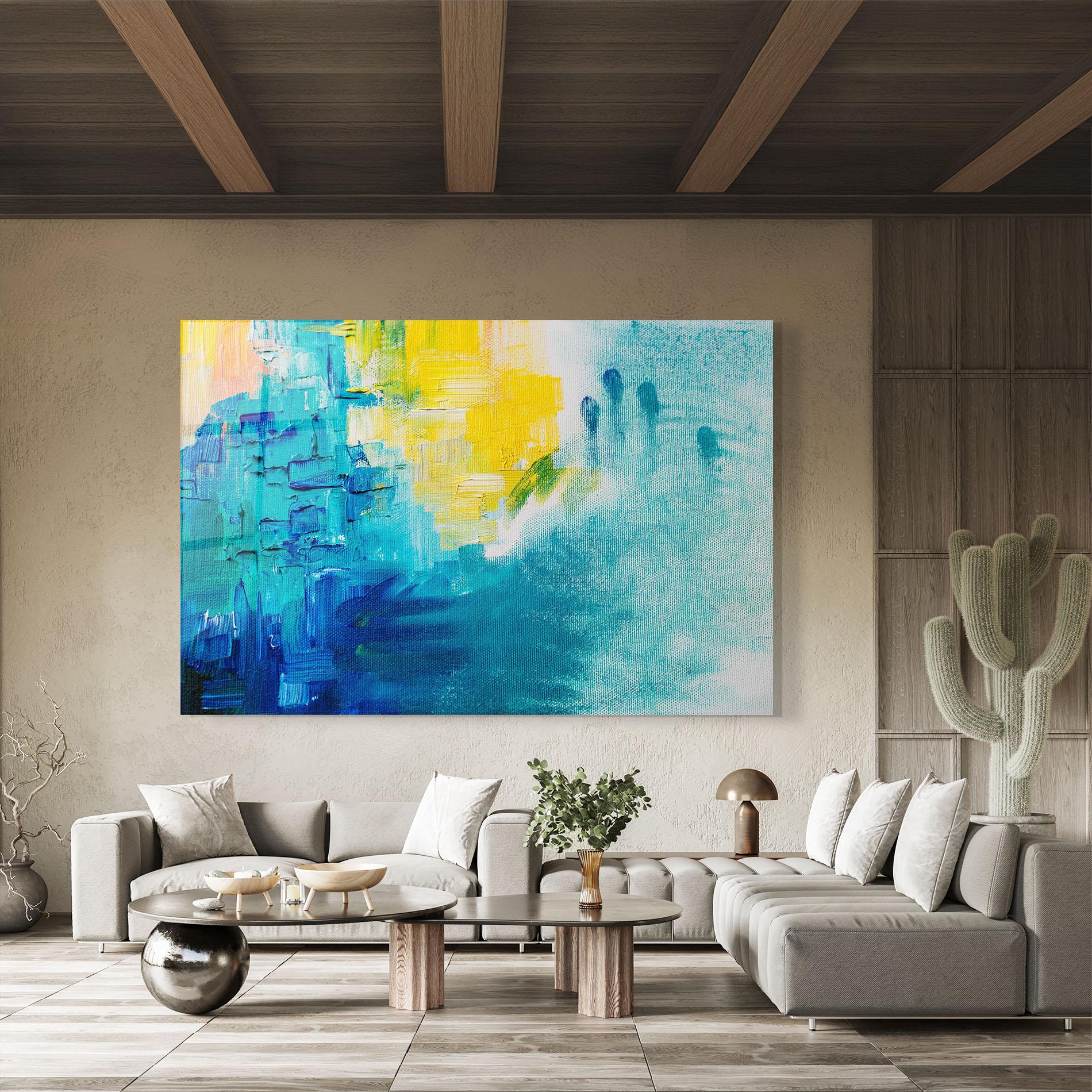 Стъклена картина Abstract Hand Mark mockup 8