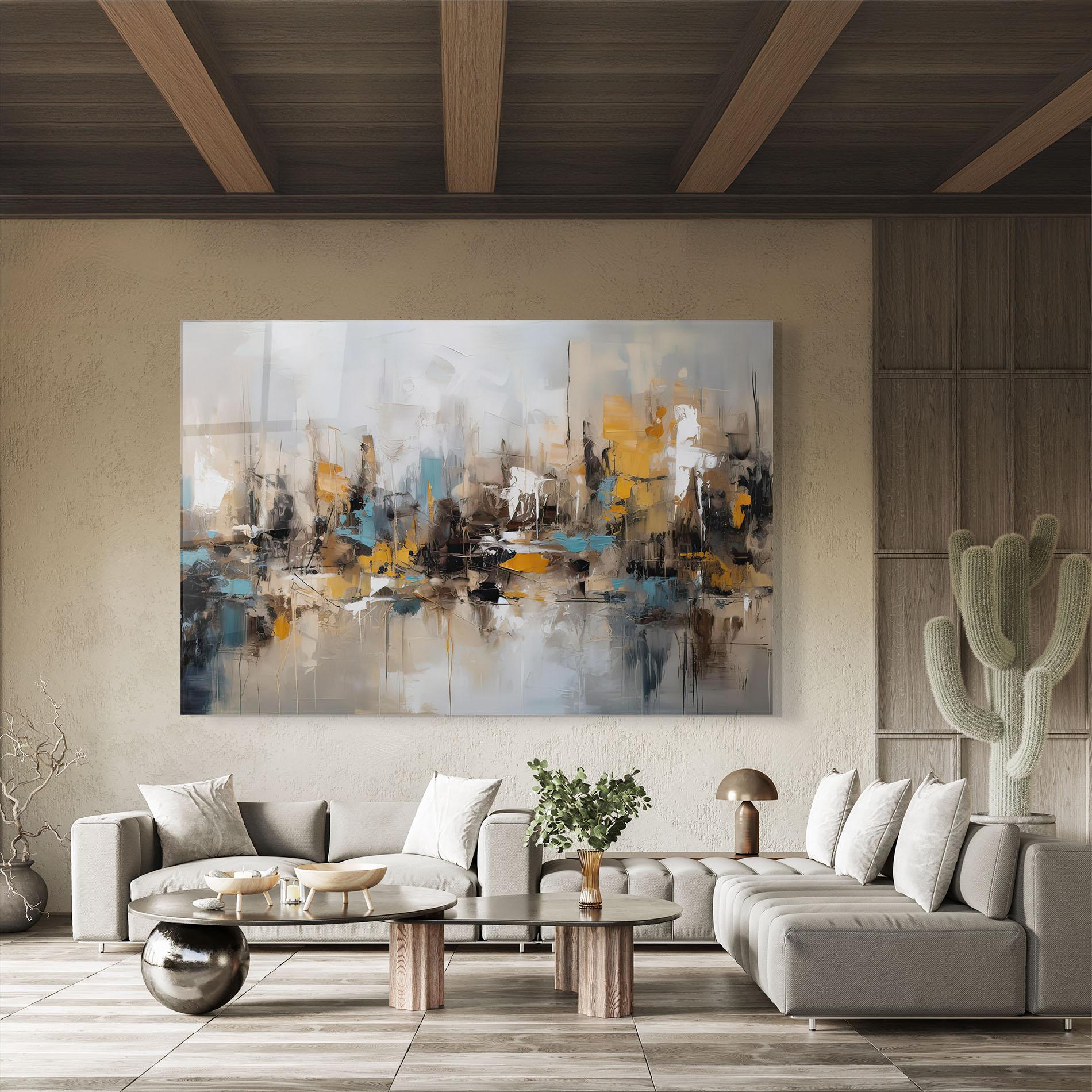 Стъклена картина Abstract Los Angeles mockup 8