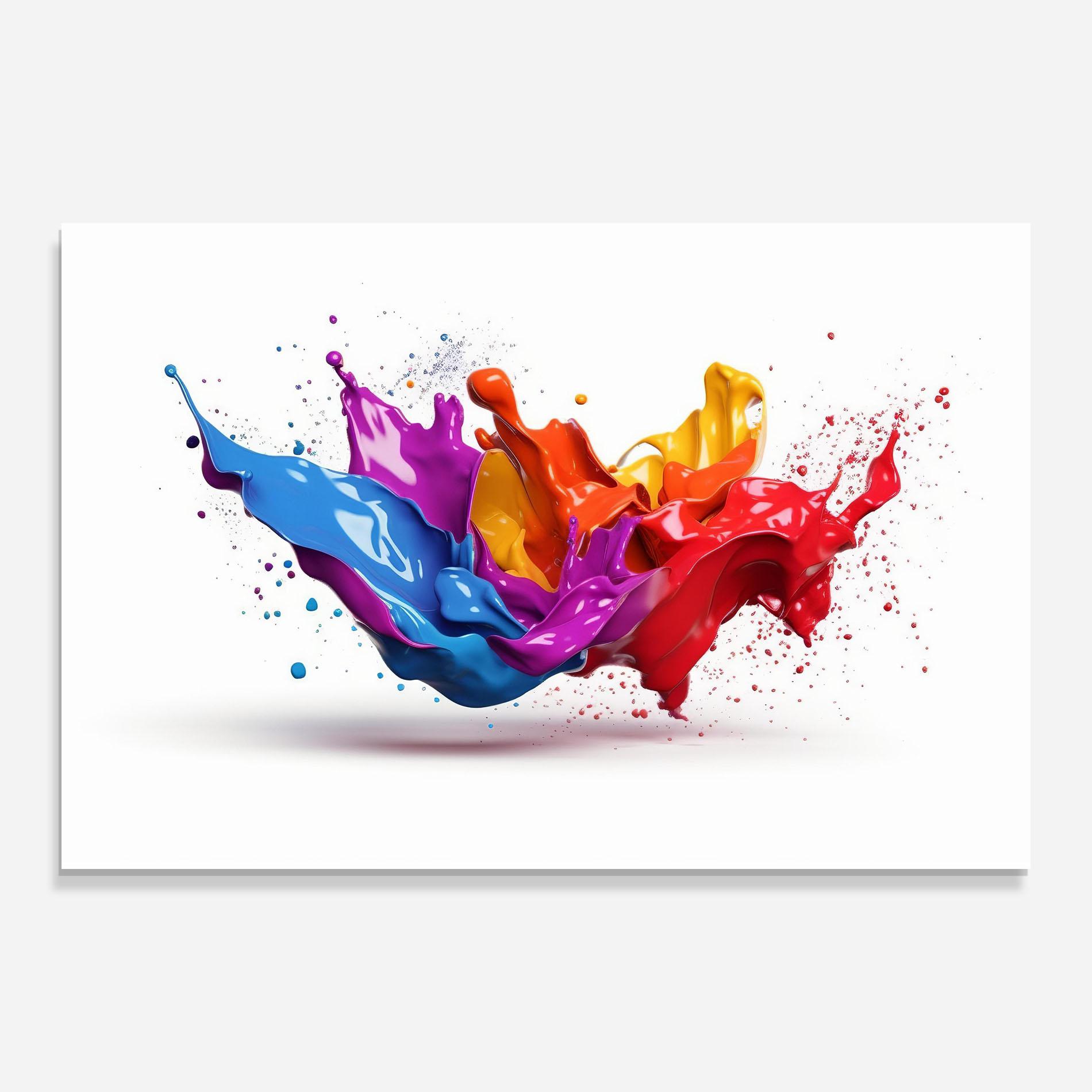 Стъклена картина 3d Floating Splash mockup 0