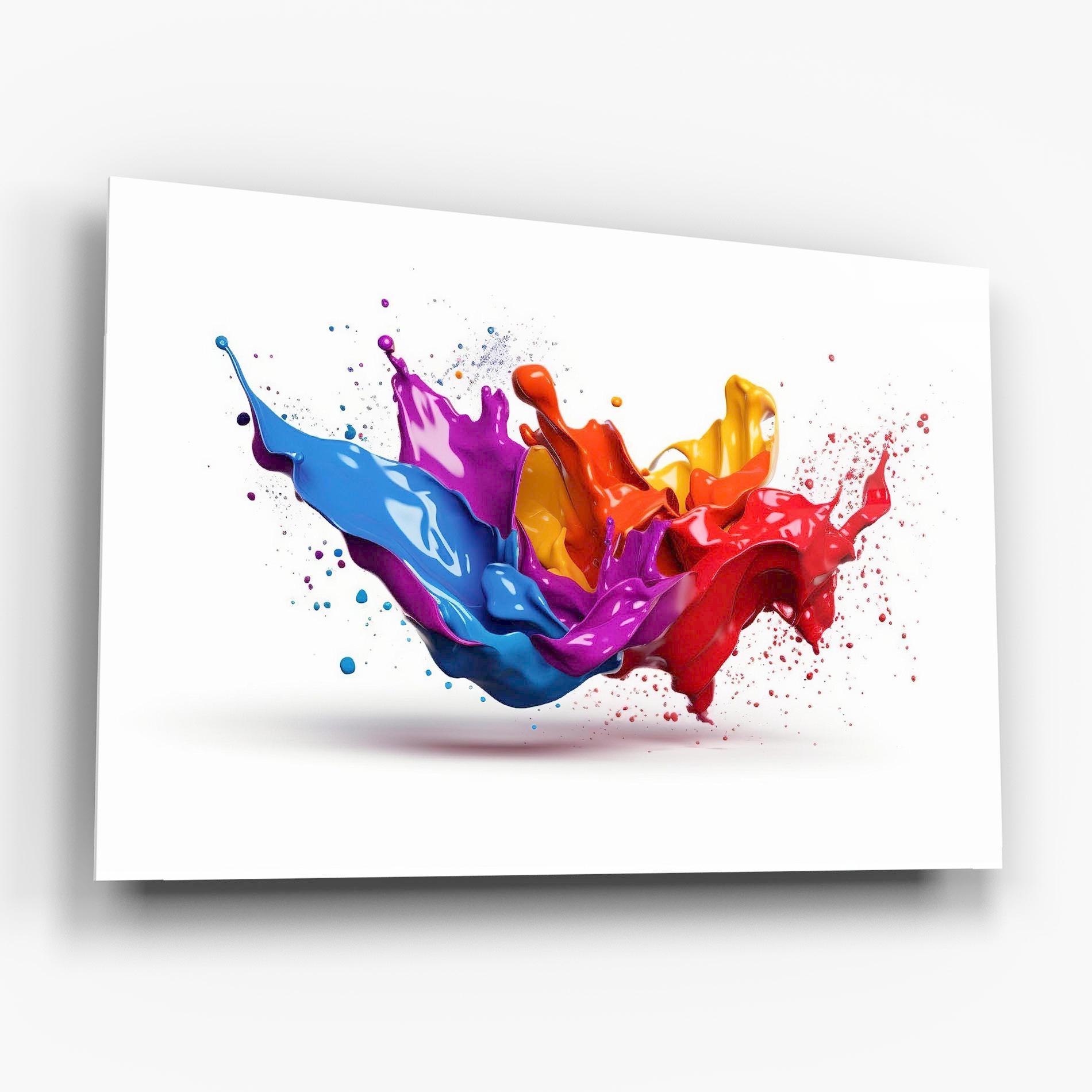 Стъклена картина 3d Floating Splash mockup 6