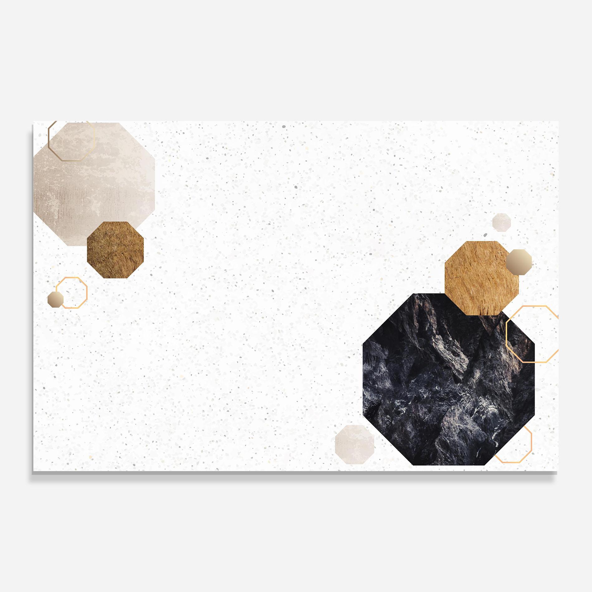 Стъклена картина Big Hexagon mockup 0