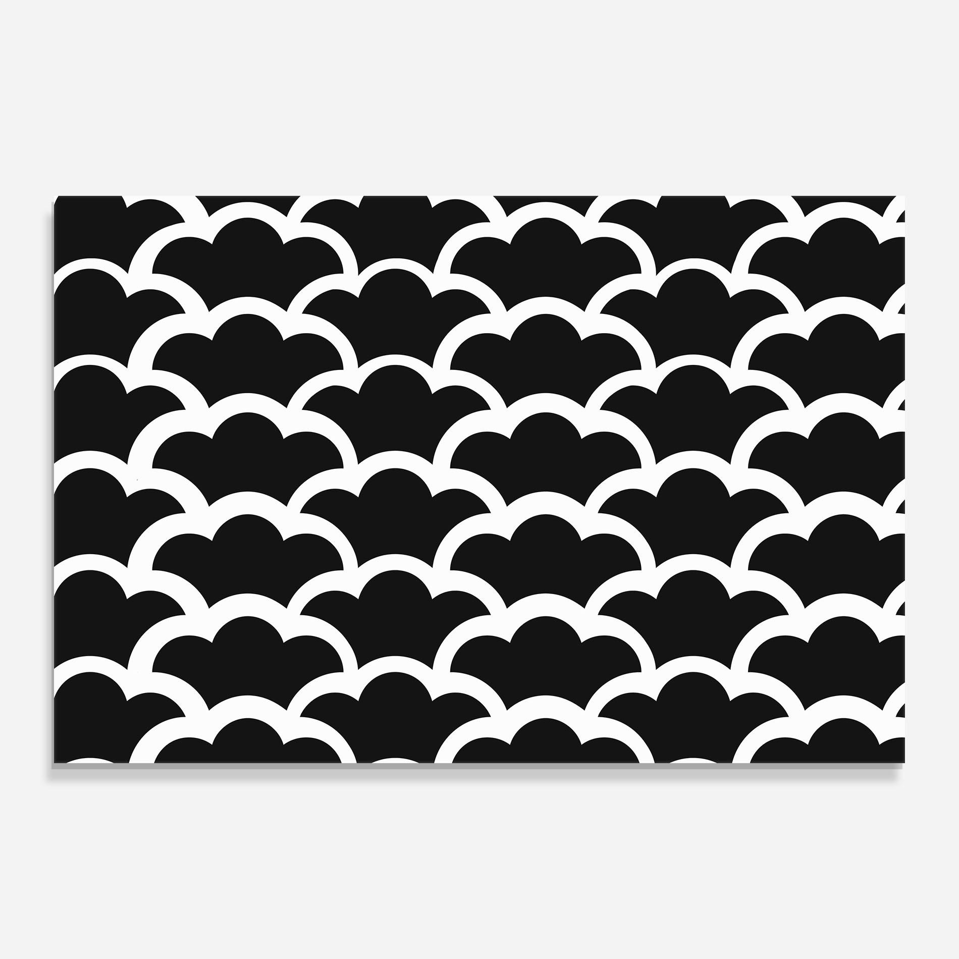 Стъклена картина Black Clouds mockup 0