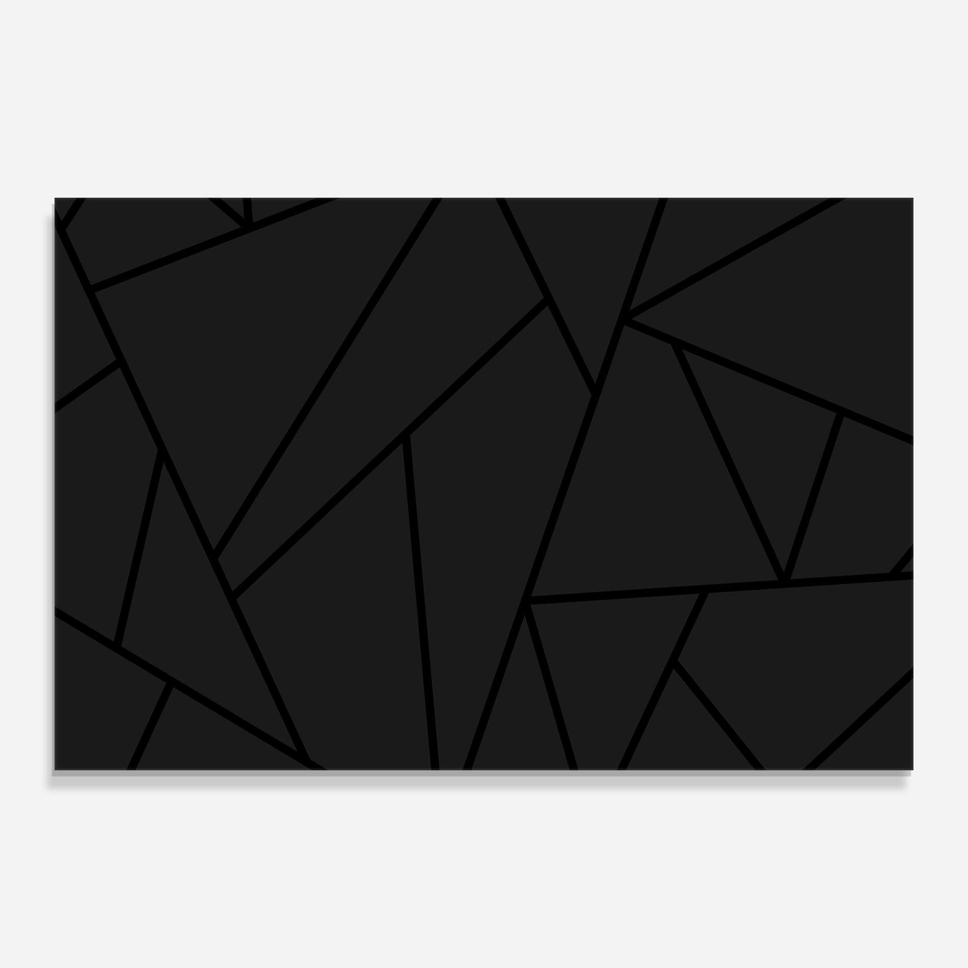 Стъклена картина Grey Triangle mockup 0