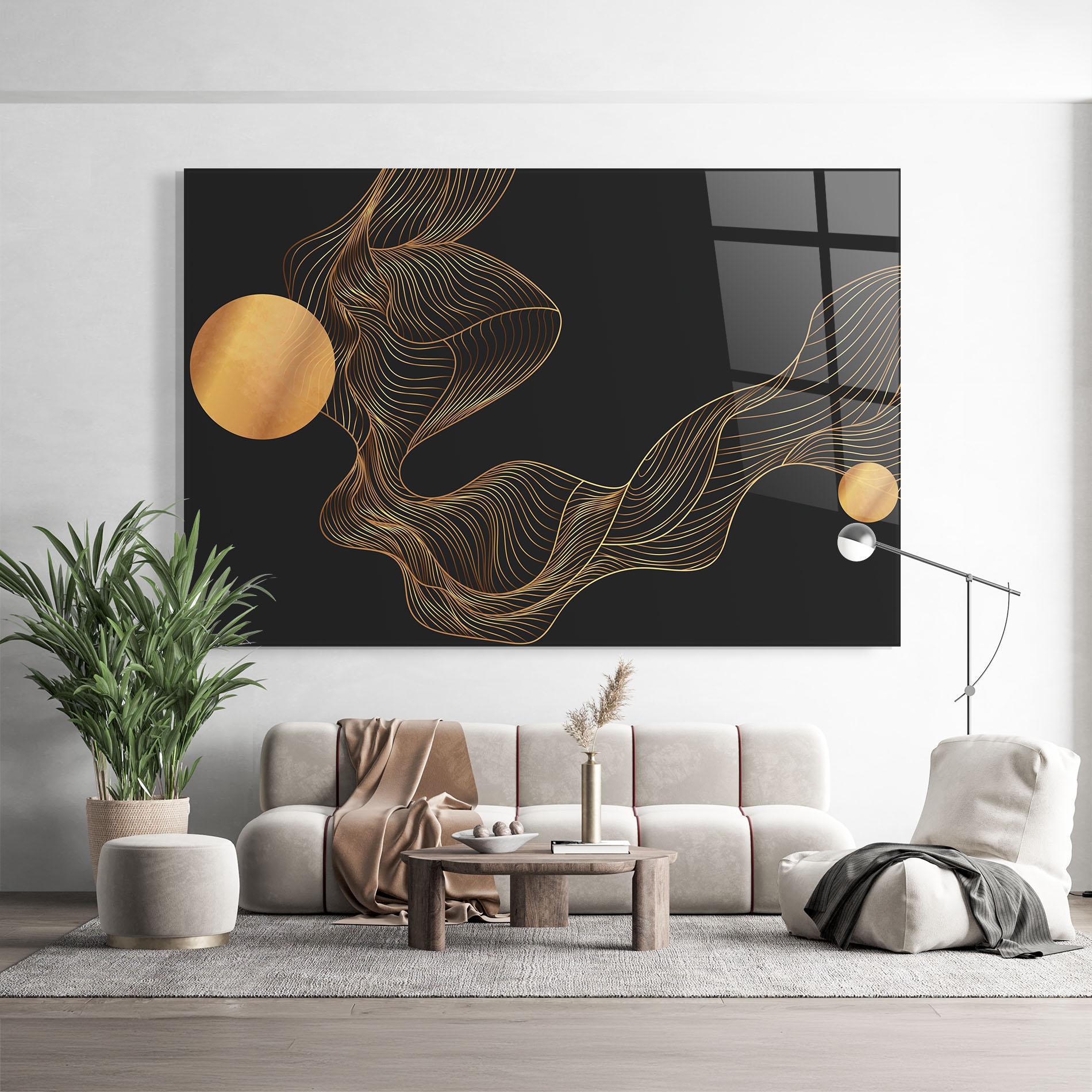 Стъклена картина Frecventa Abstracta mockup 9