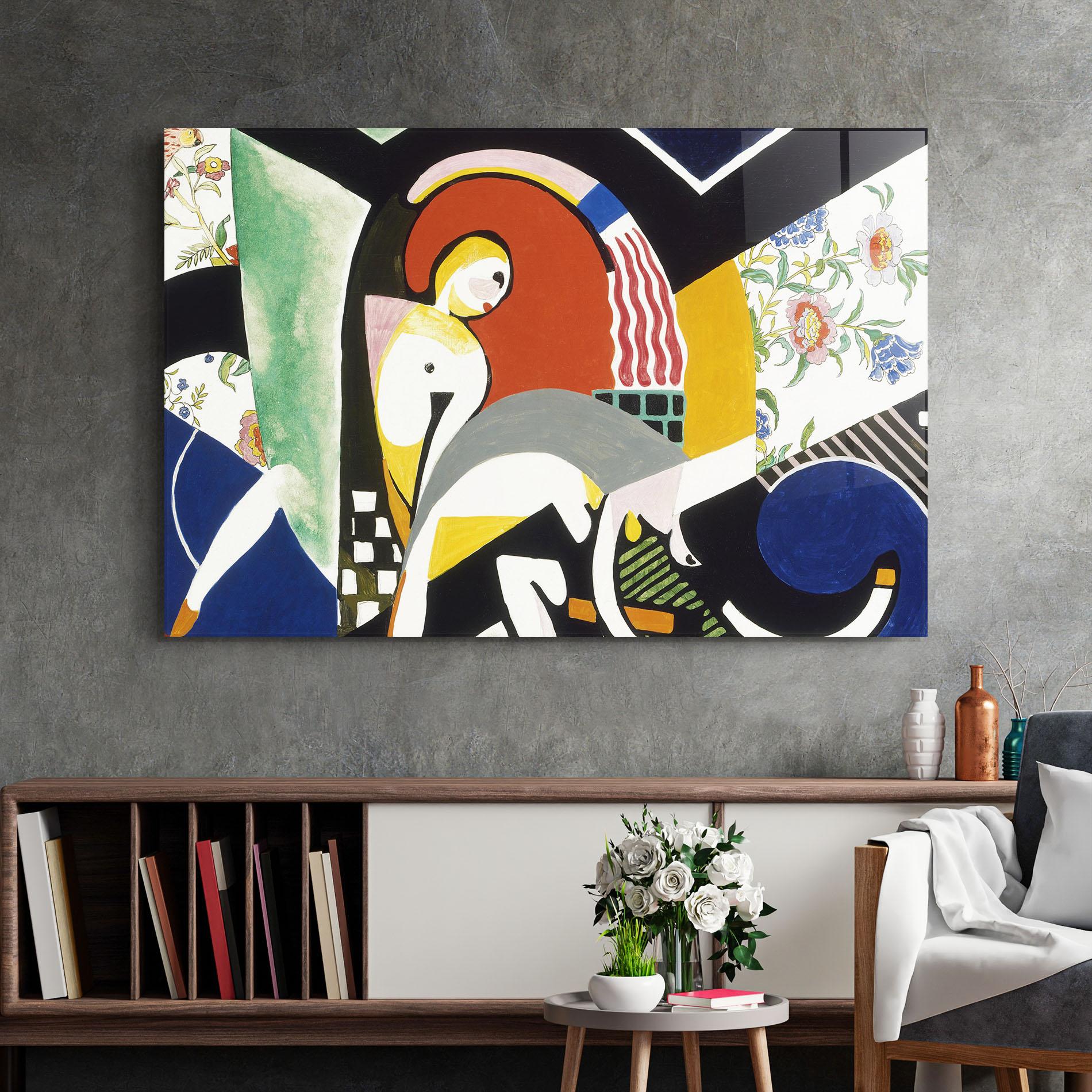 Стъклена картина Woman Shape Mix mockup 2